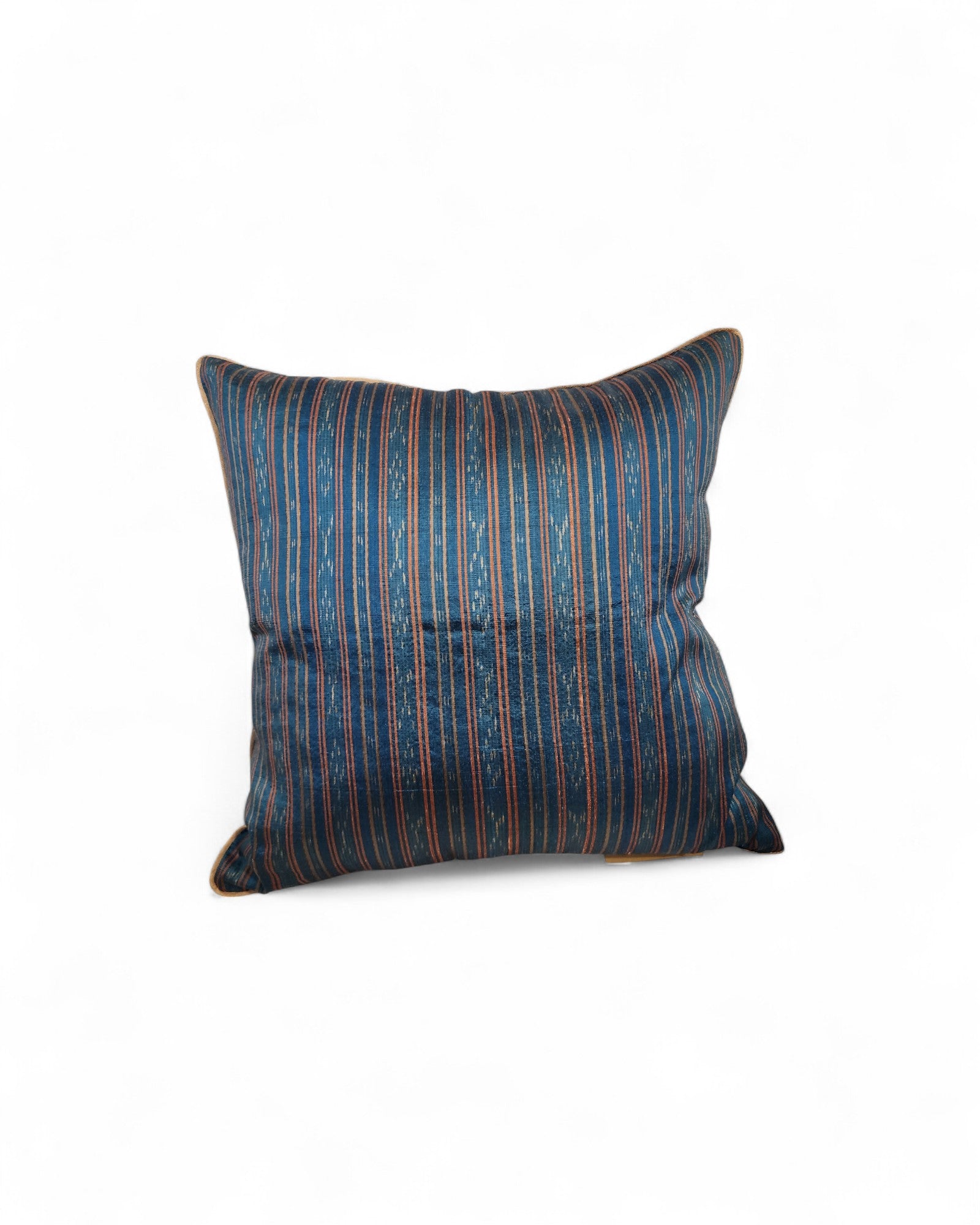 Handwoven Mudmee Silk  Square cushion - Ocean