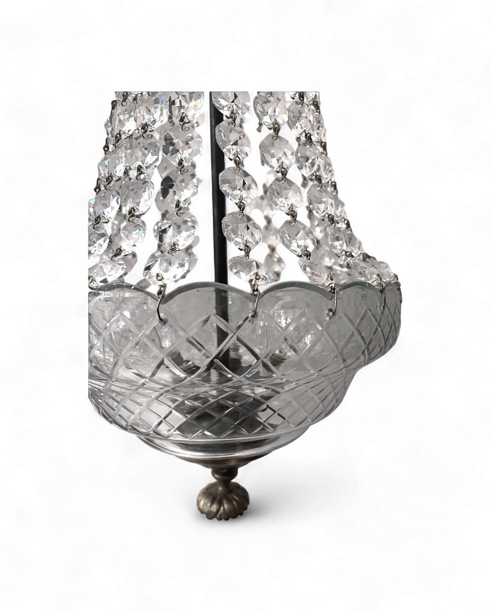 Empire-Style Crystal “Tent and Bag” Chandelier