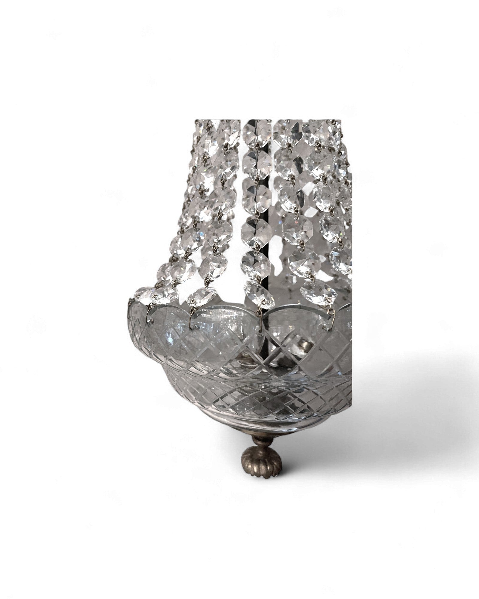 Empire-Style Crystal “Tent and Bag” Chandelier