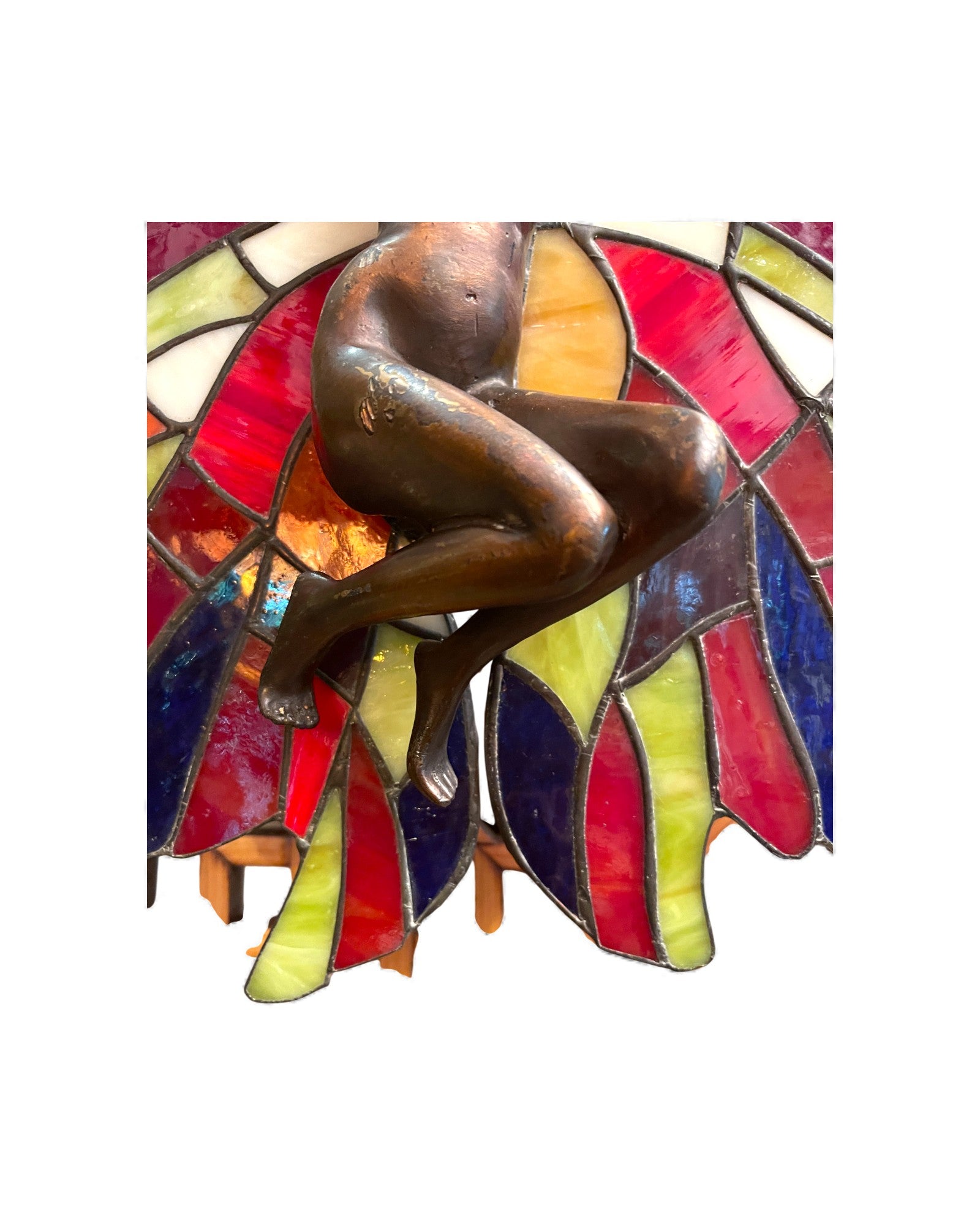 Stained Glass “Butterfly Lady” Wall Sculpture