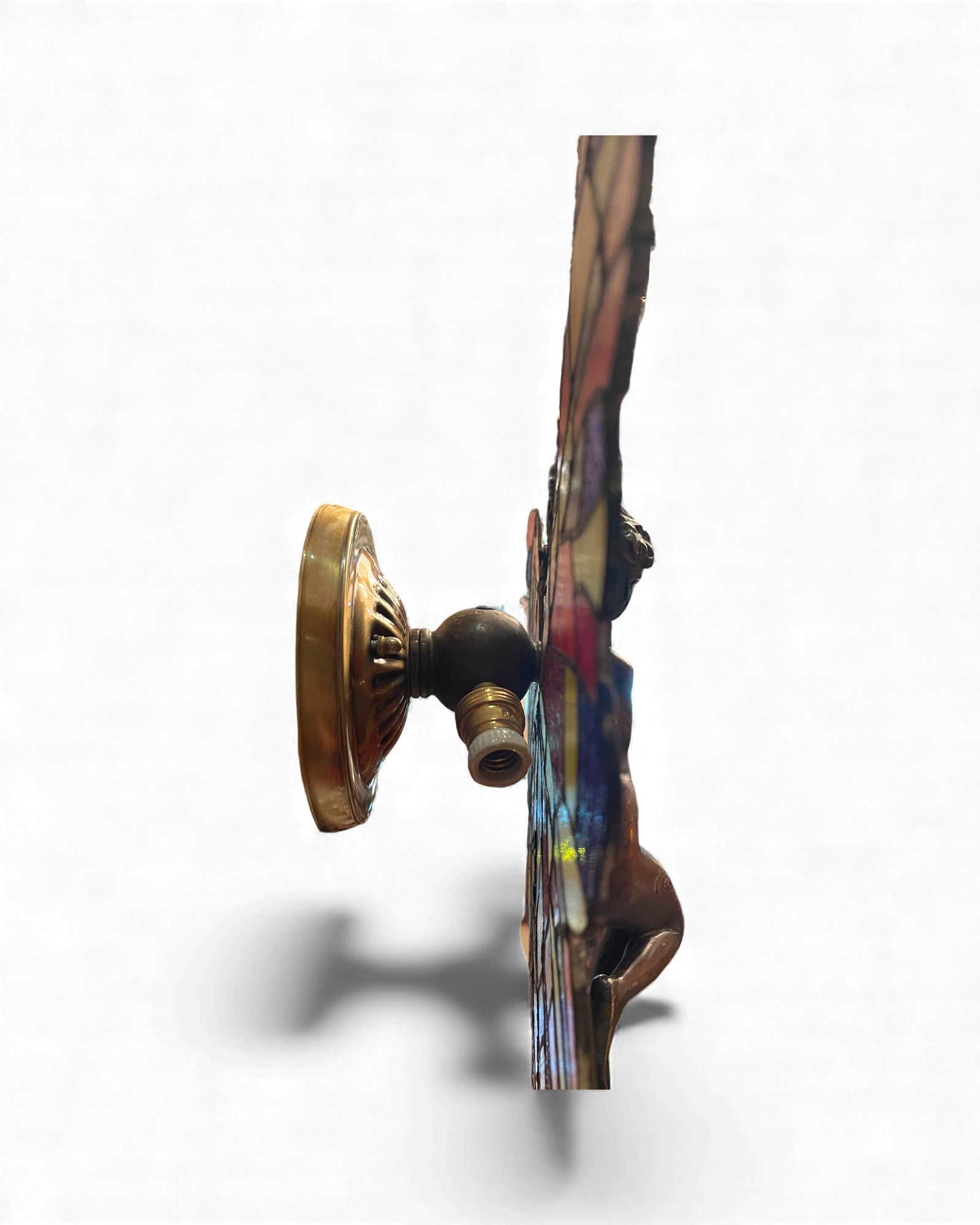 Stained Glass “Butterfly Lady” Wall Sculpture