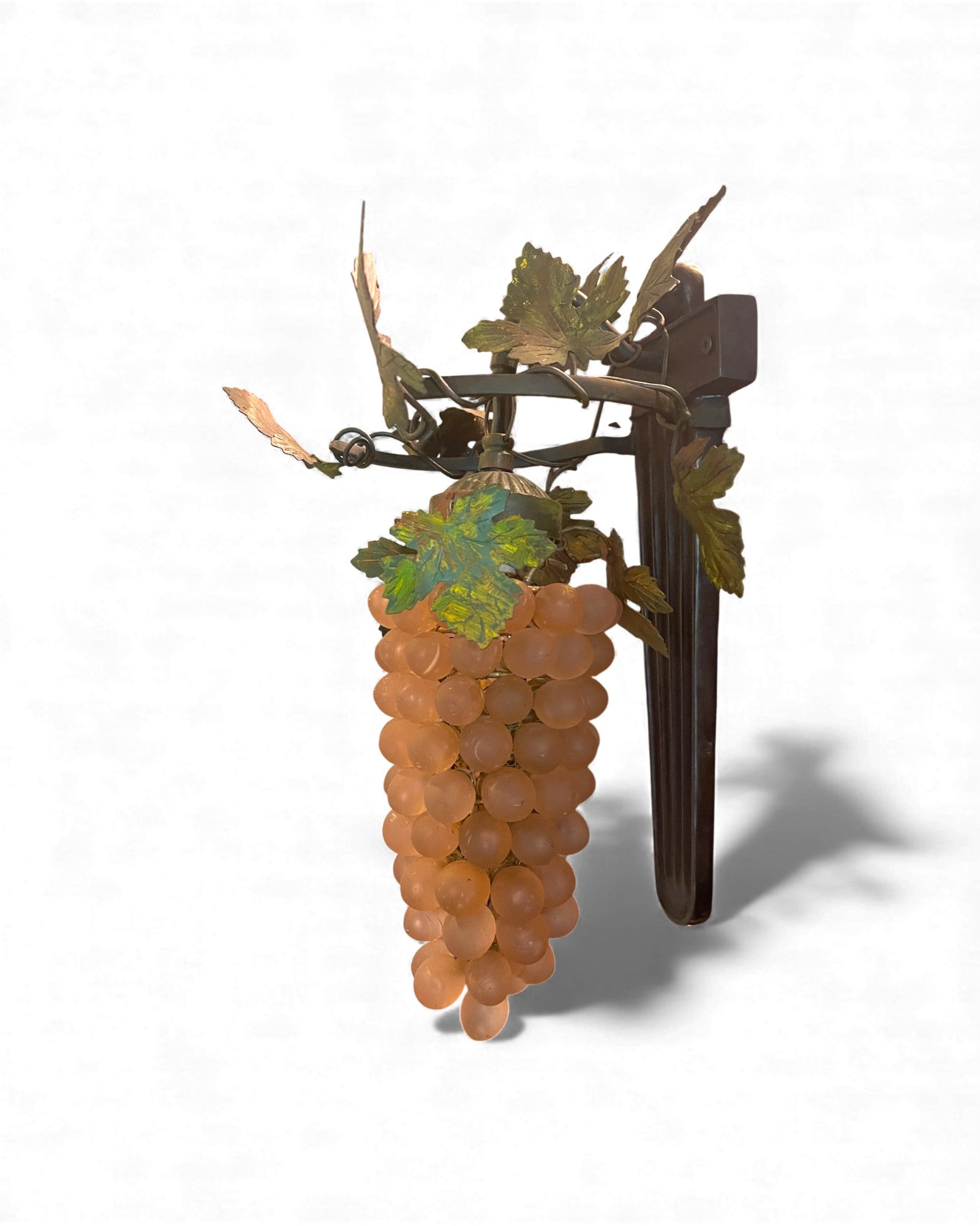 1-Globe Murano Glass Grape Wall Lamp