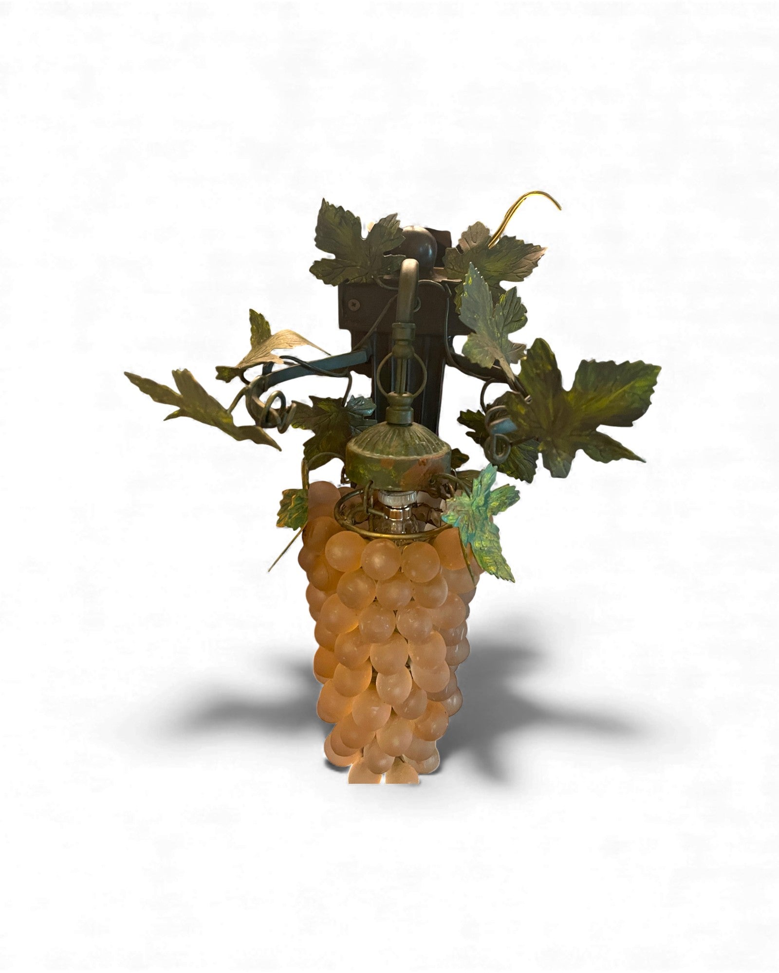 1-Globe Murano Glass Grape Wall Lamp