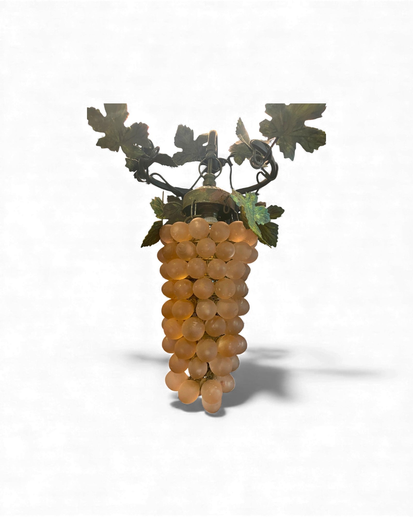 1-Globe Murano Glass Grape Wall Lamp