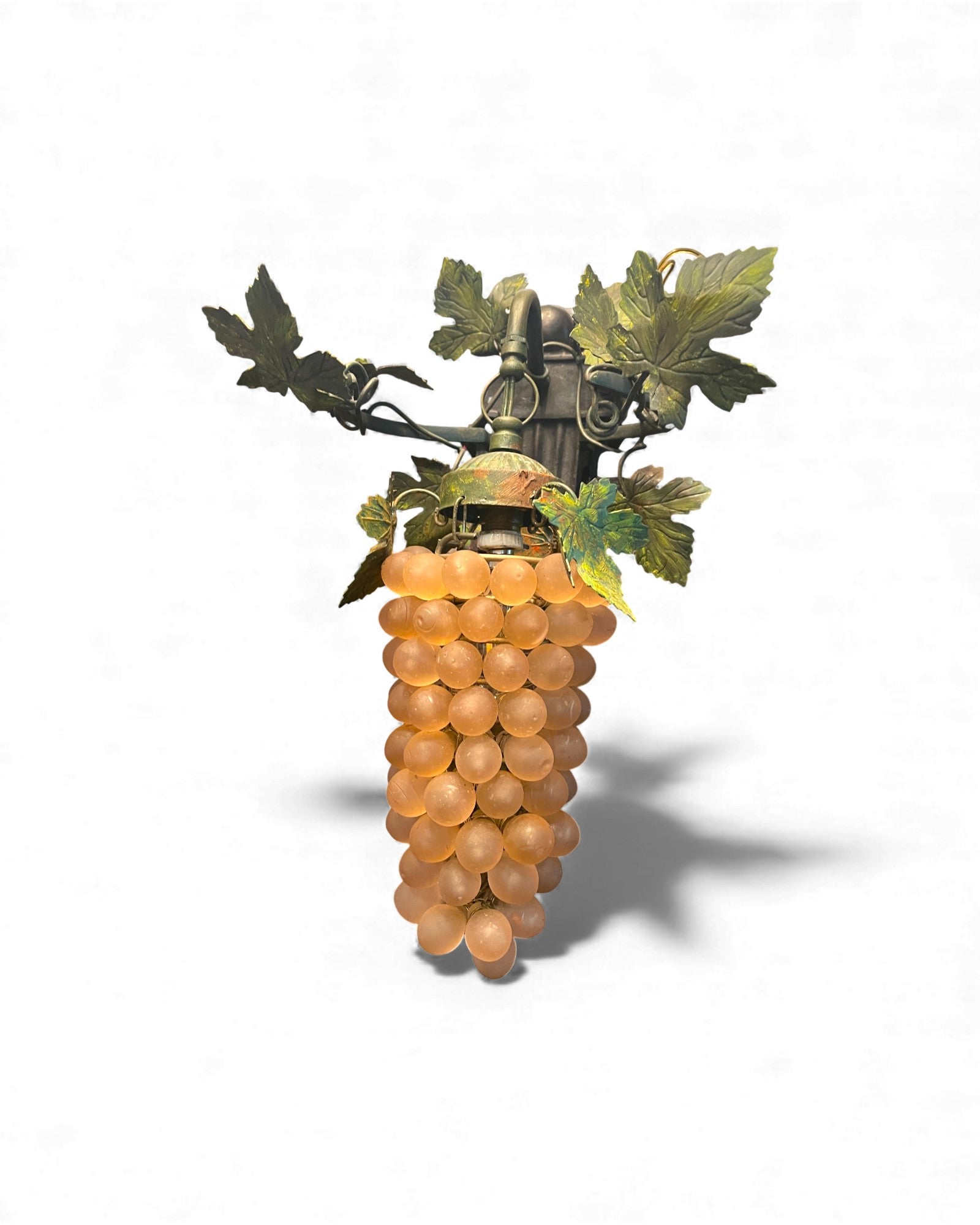 1-Globe Murano Glass Grape Wall Lamp