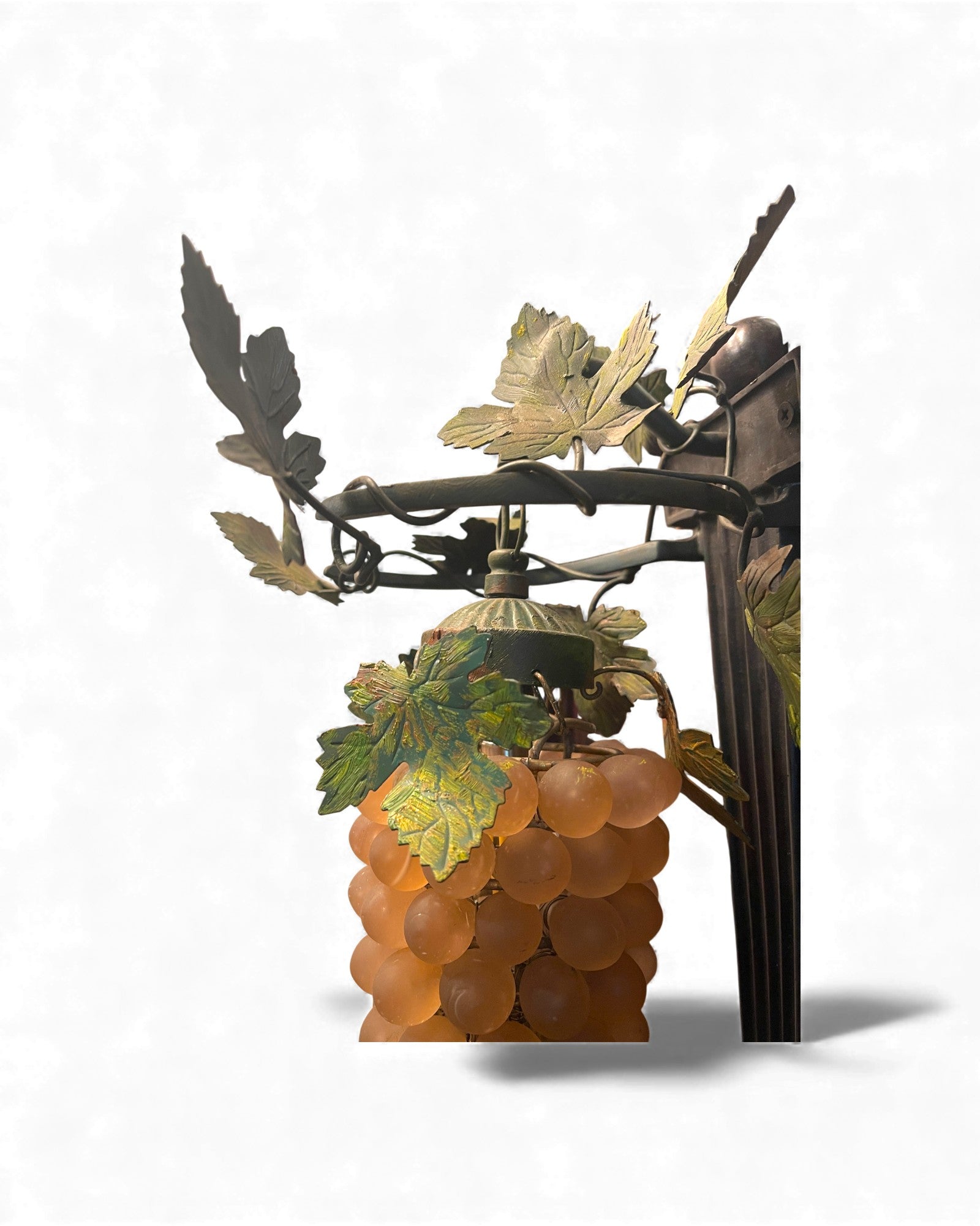 1-Globe Murano Glass Grape Wall Lamp