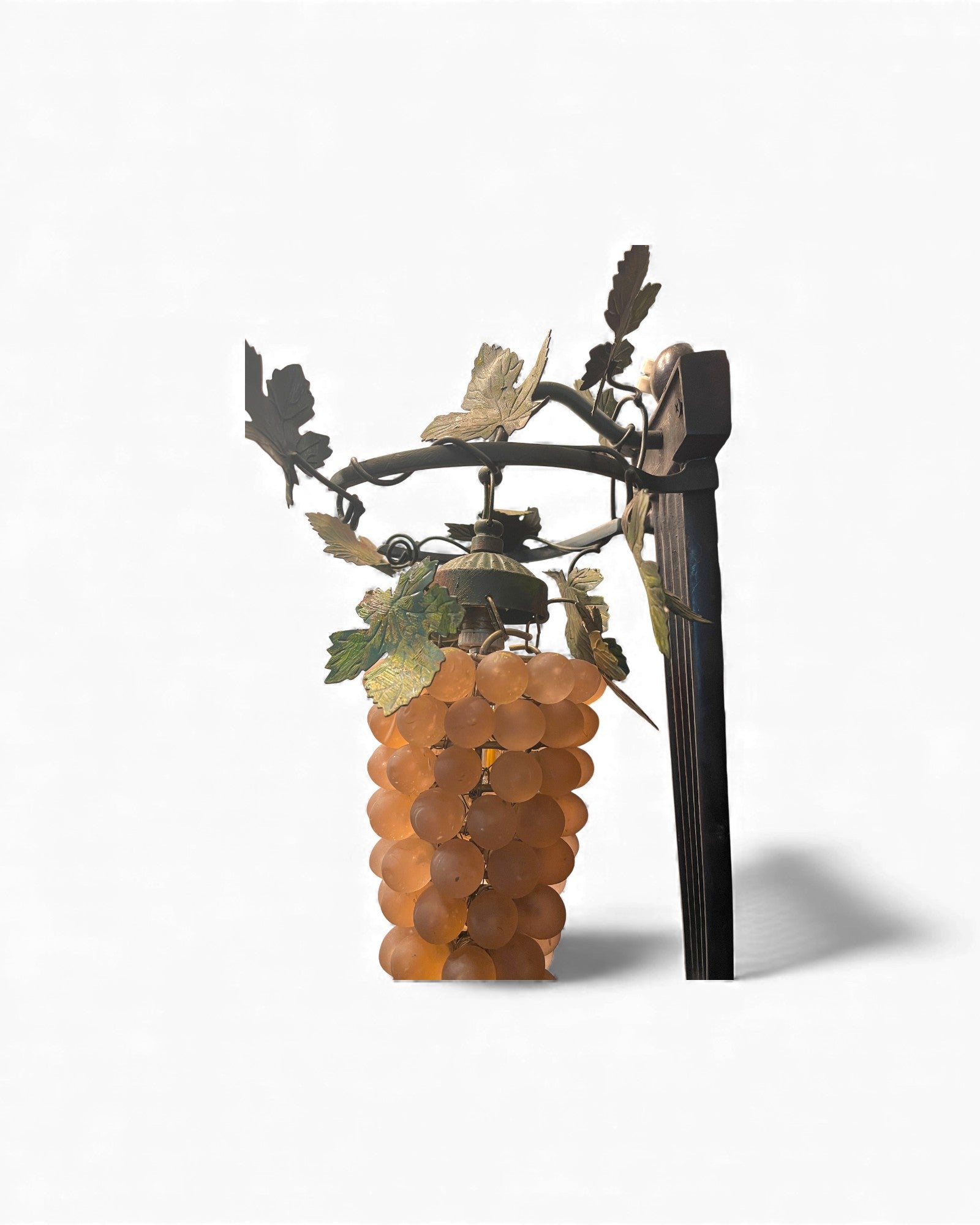 1-Globe Murano Glass Grape Wall Lamp