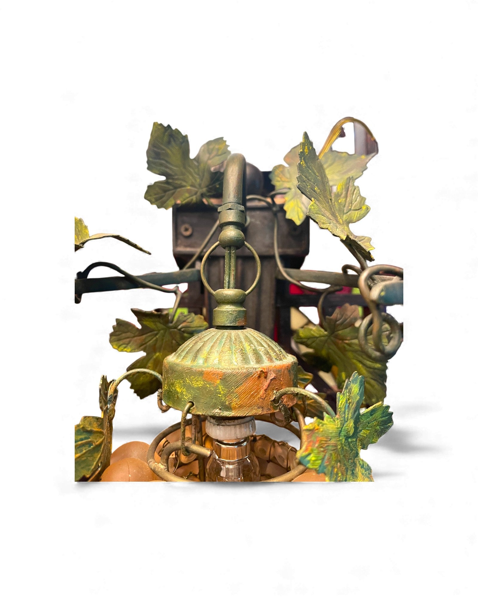 1-Globe Murano Glass Grape Wall Lamp