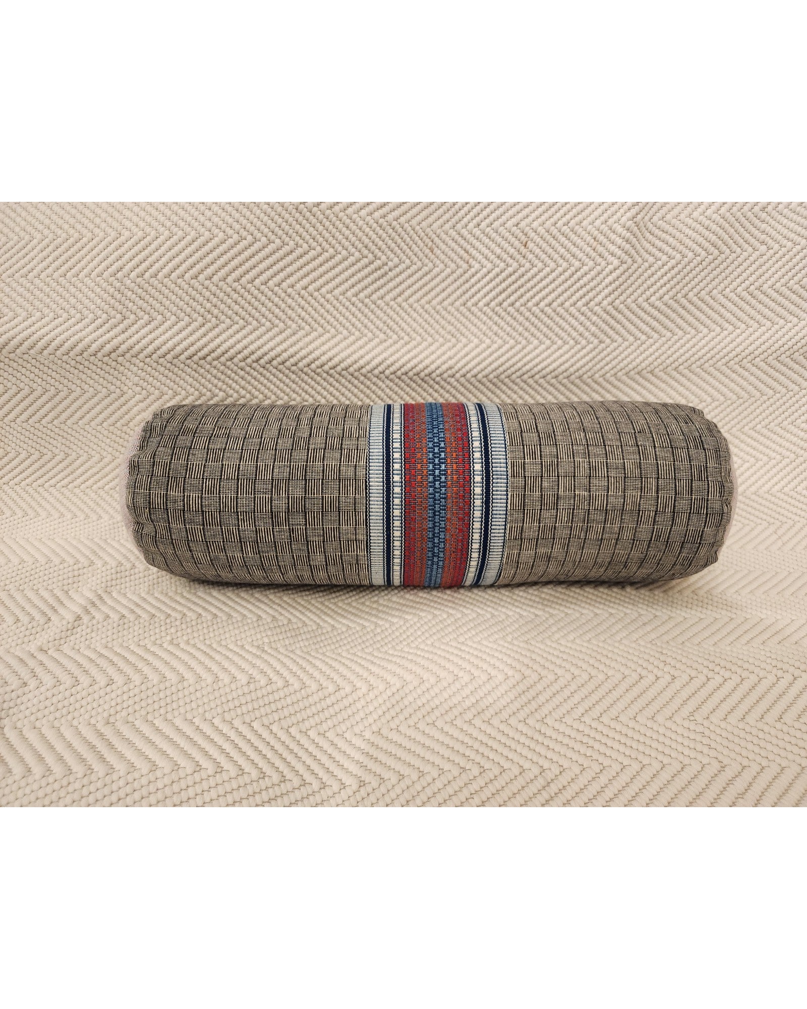 Brocade Centre Bolster with Tortoiseshell Weave