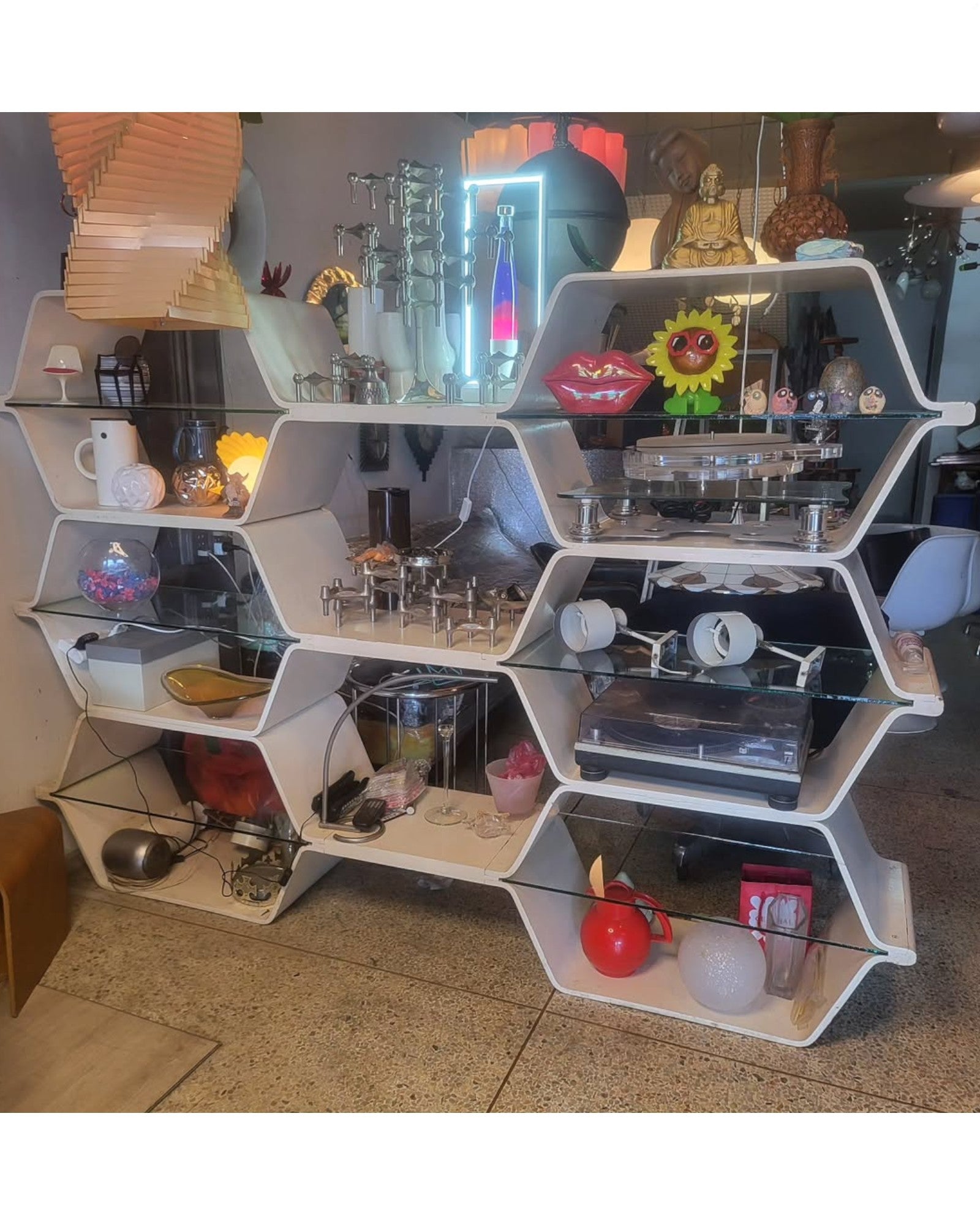 Honeycomb Modular Shelving by Bill Curry for Heller
