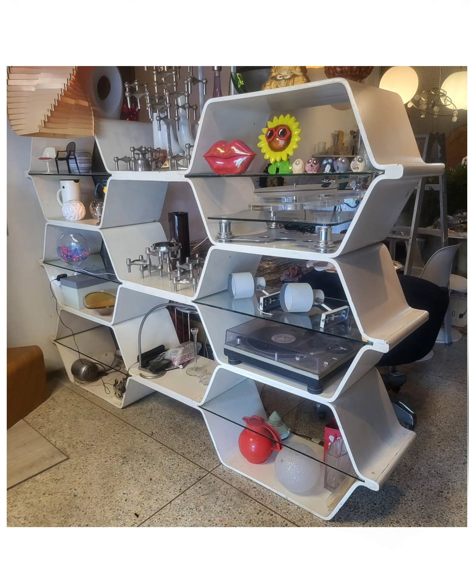 Honeycomb Modular Shelving by Bill Curry for Heller