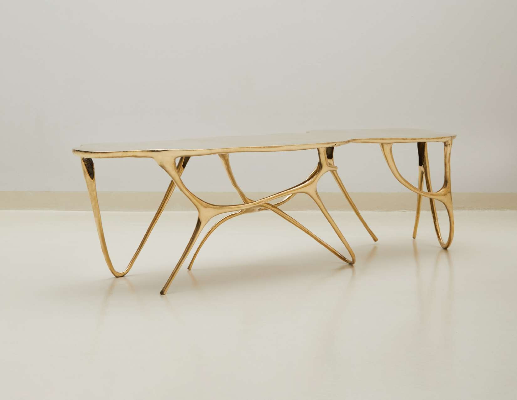 Ink Bench Brass Top M0170 - Gold