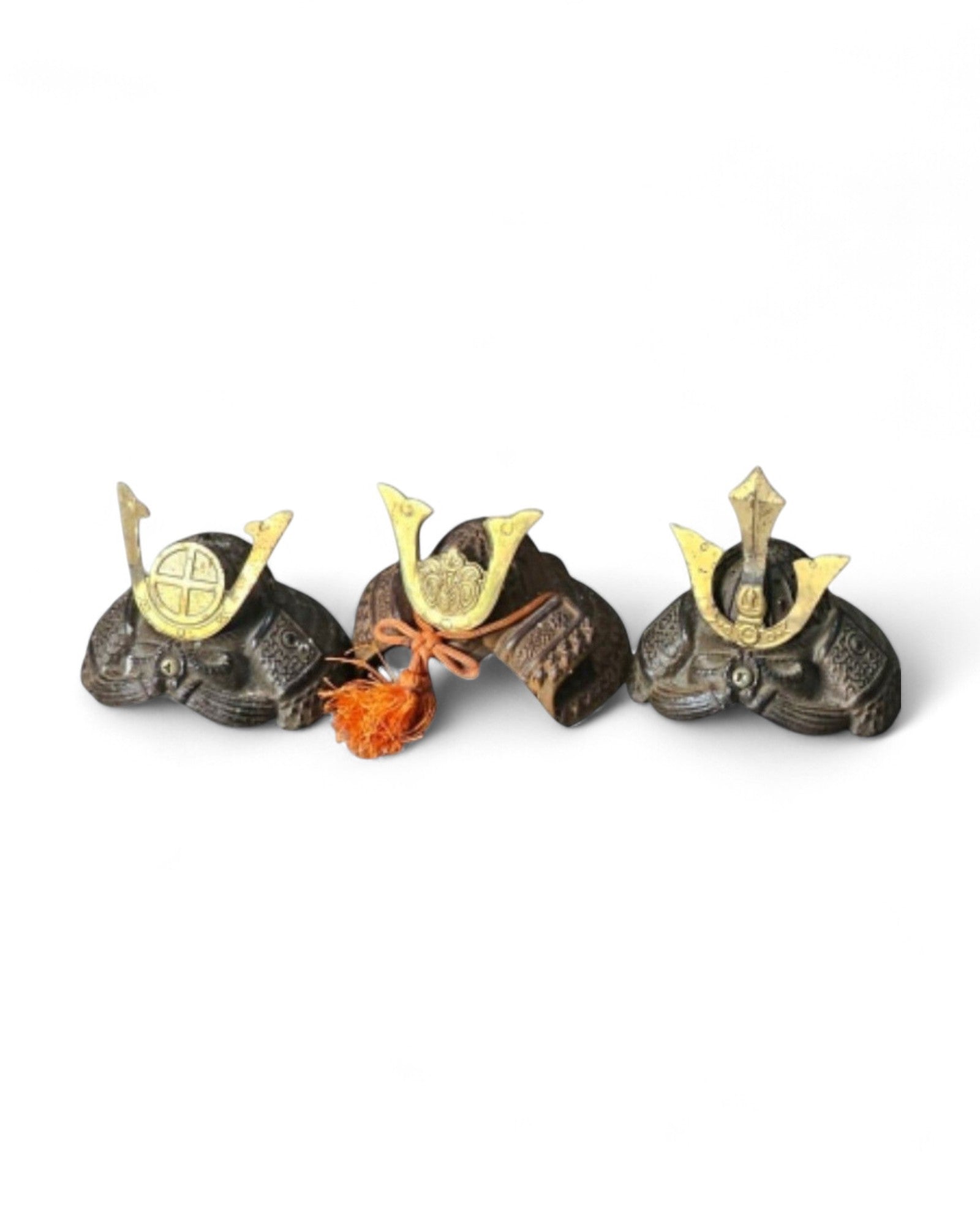 Japanese Samurai Kabuto Miniature Helmets - Set of 5