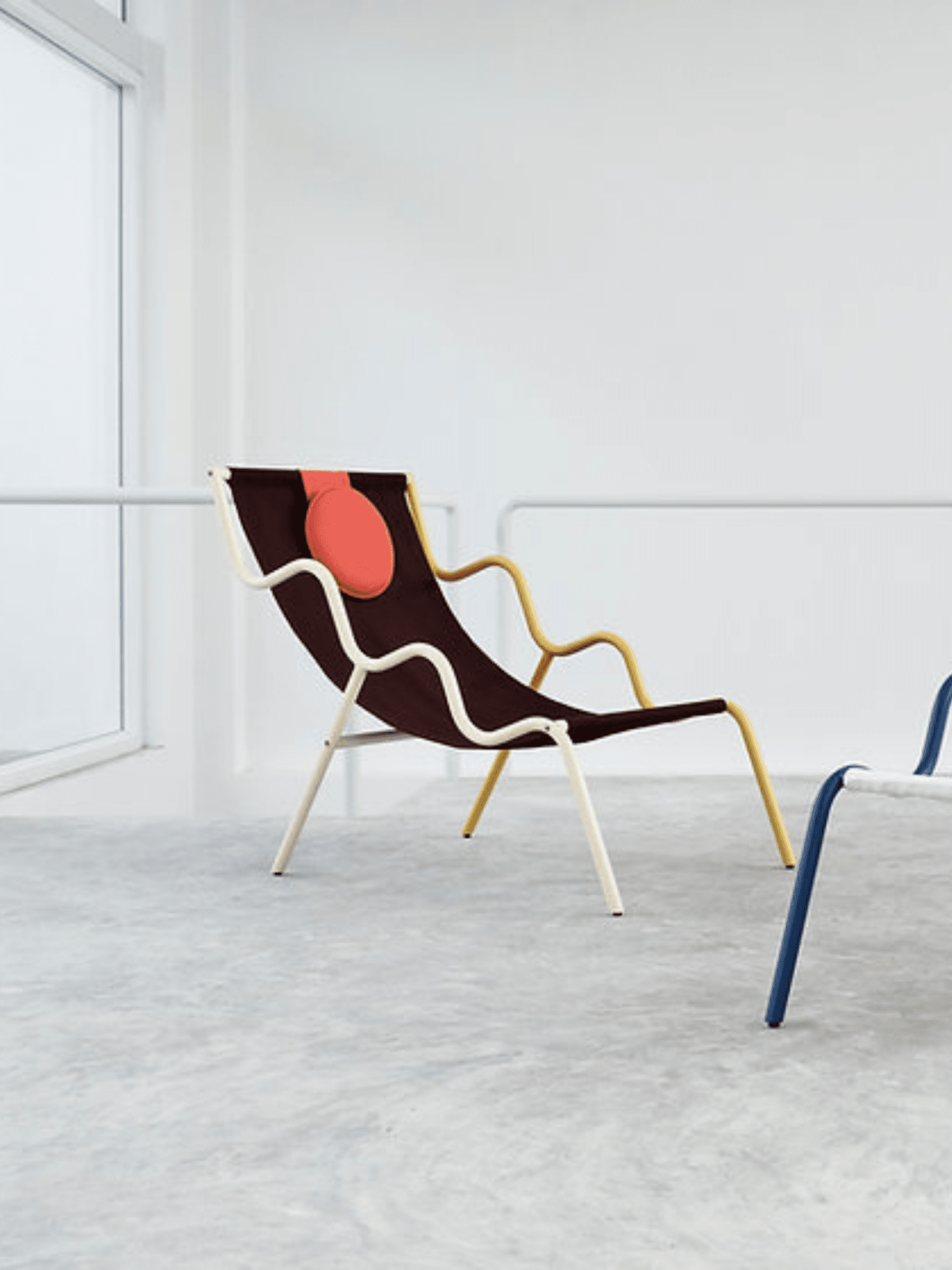 The Ebba Chair - Burgundy, Yellow HAN and Milk Cream HAN Armrests - Surround Living - 5