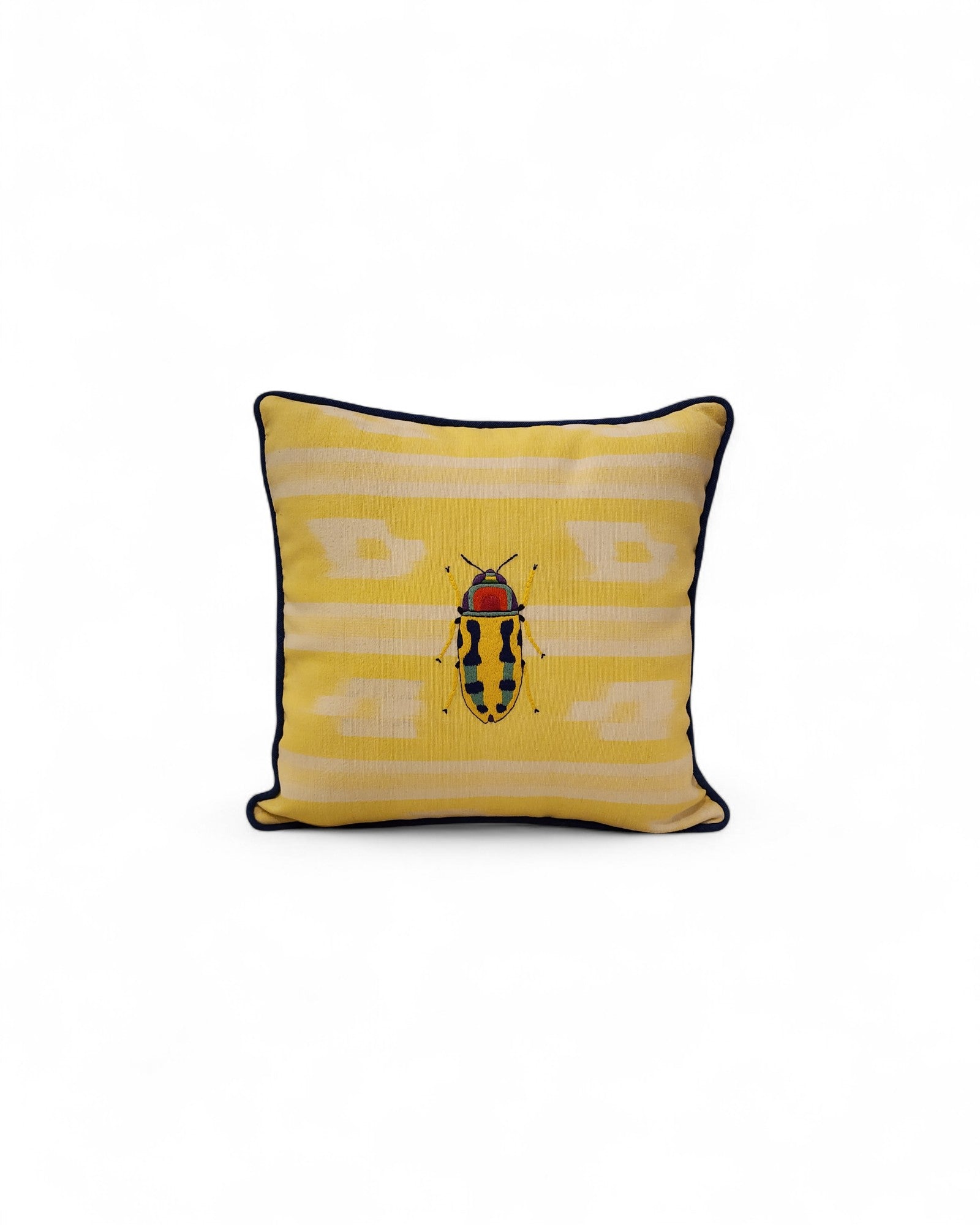 Hand Embroidered Burprestidae Cushion
