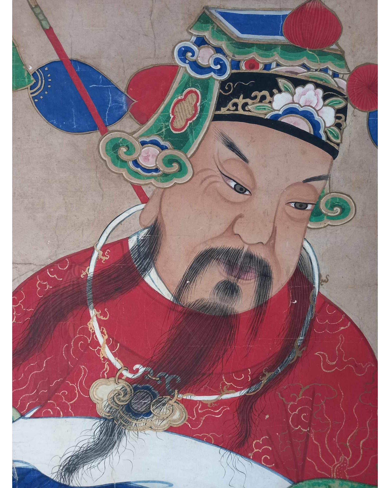 Chinese Painting on Paper - Fu Lu Shou (Three Star Gods)