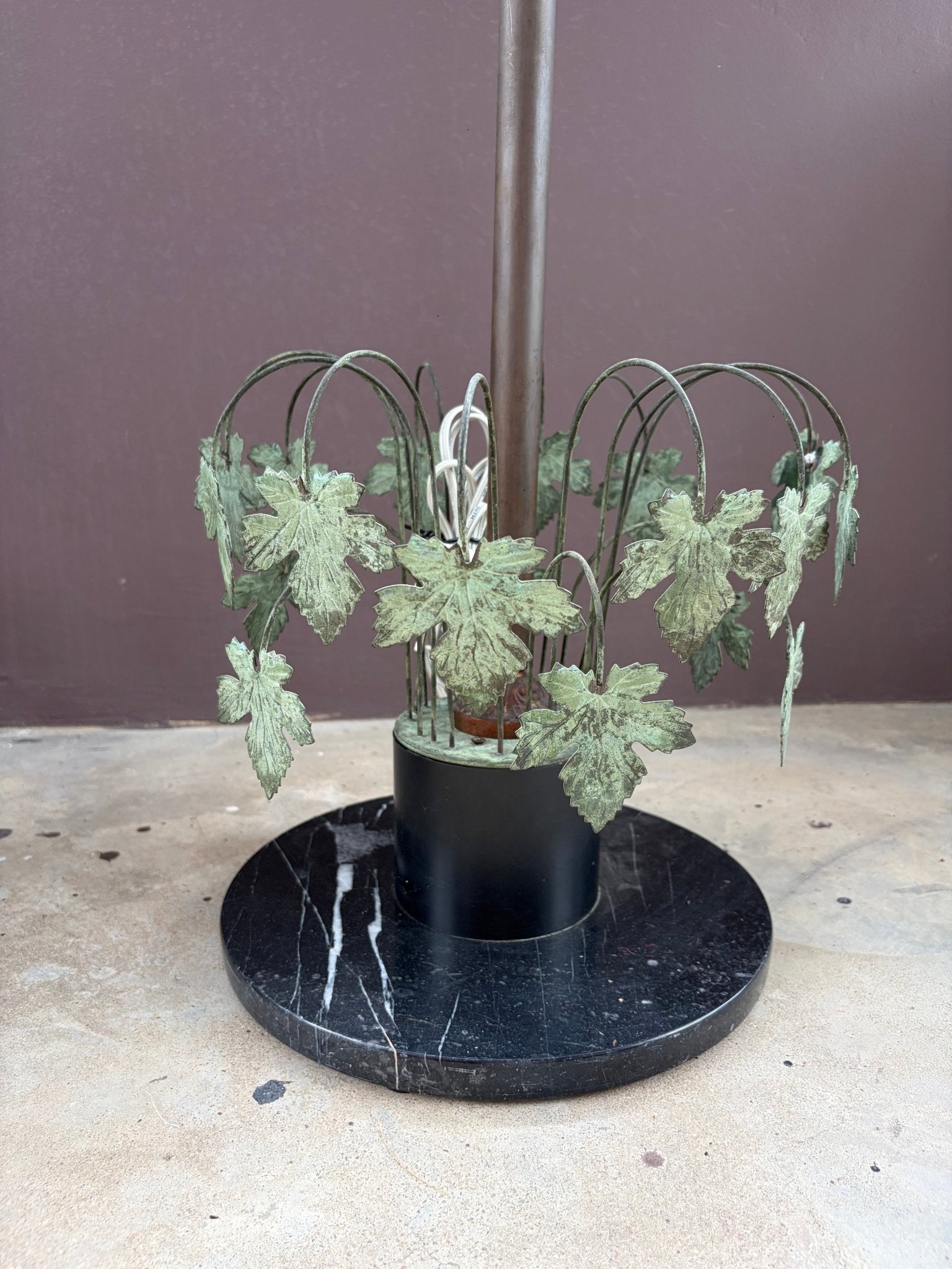 Multi-Tiered Crystal Waterfall Floor Lamp with Decorative Faux Foliage Base - Surround Living - 16