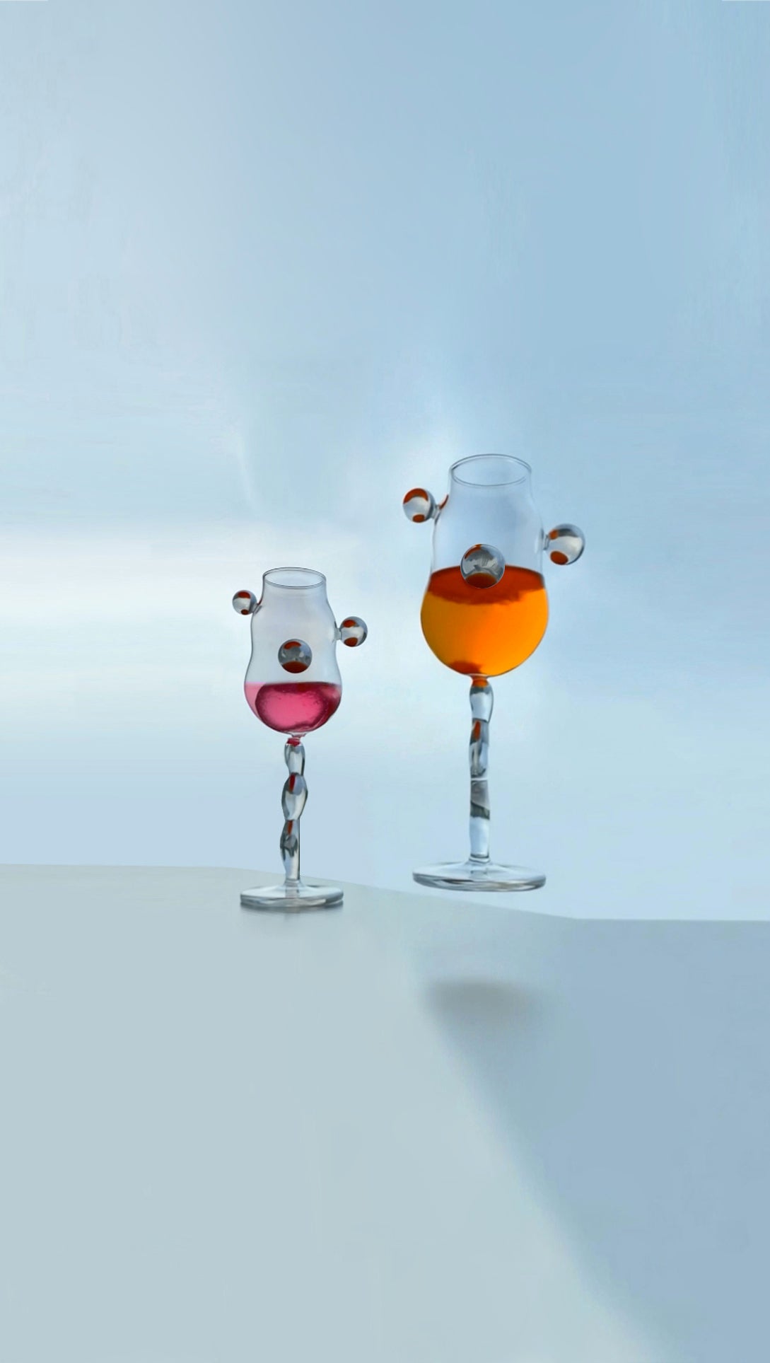 Forever Melted Angel, Clear - Set of 2