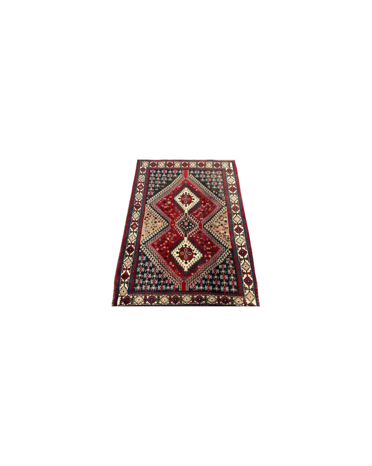 Vintage Persian Tribal Rug – Yalameh Design | 145 x 110cm