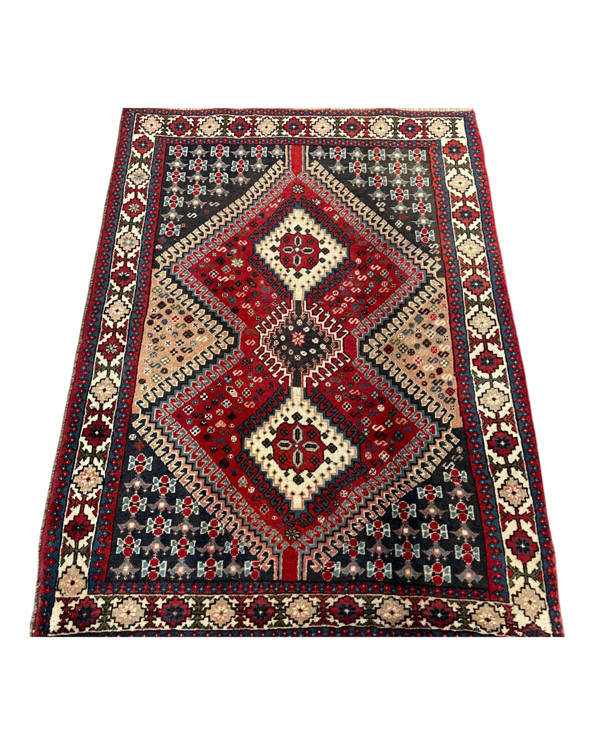Vintage Persian Tribal Rug – Yalameh Design | 145 x 110cm