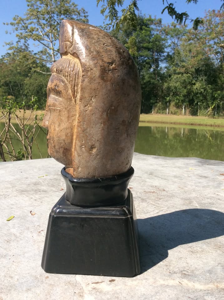 HEAD OF GUANYIN. Soap Stone