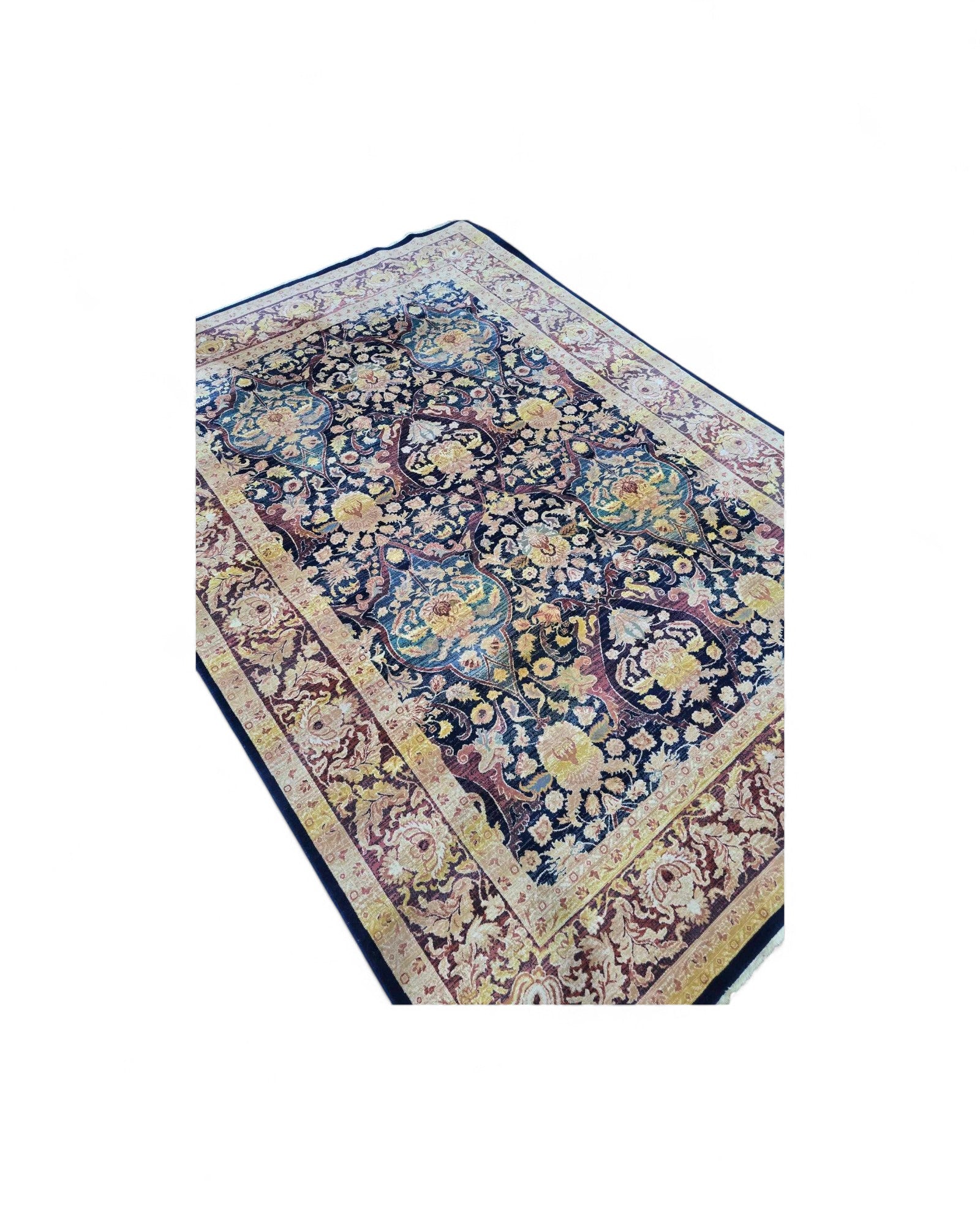 Classic Belgian Floral Medallion Rug