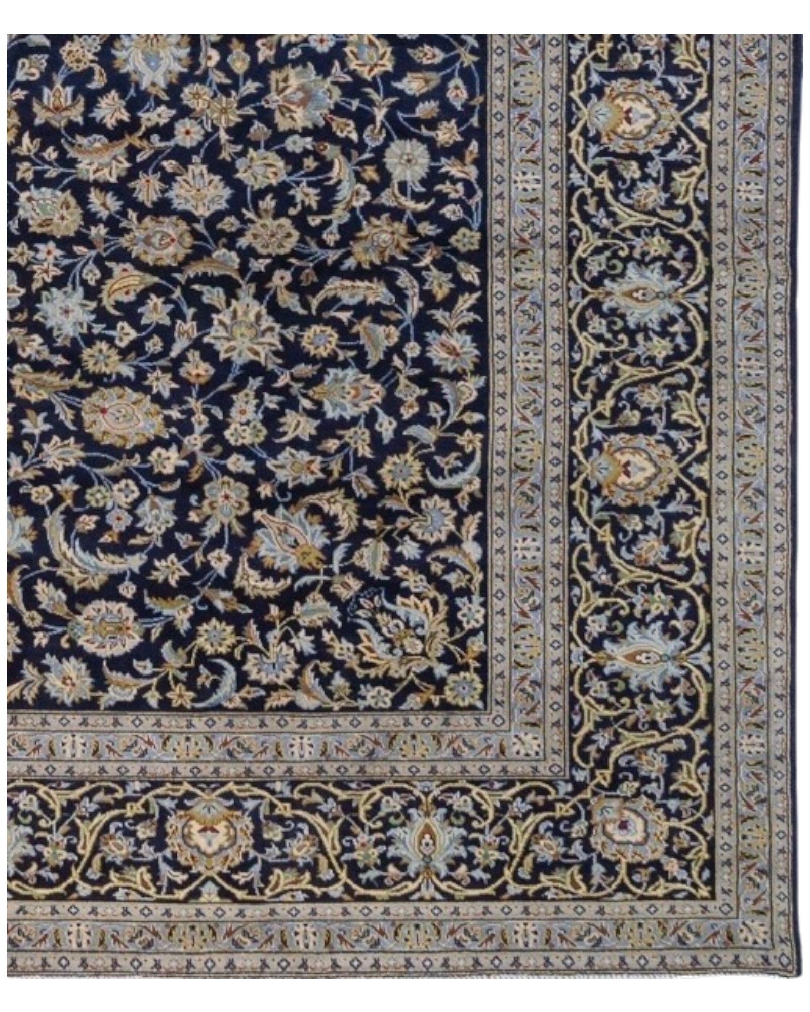 Vintage Hand-Knotted Persian Kashan Rug | 275 x 362cm