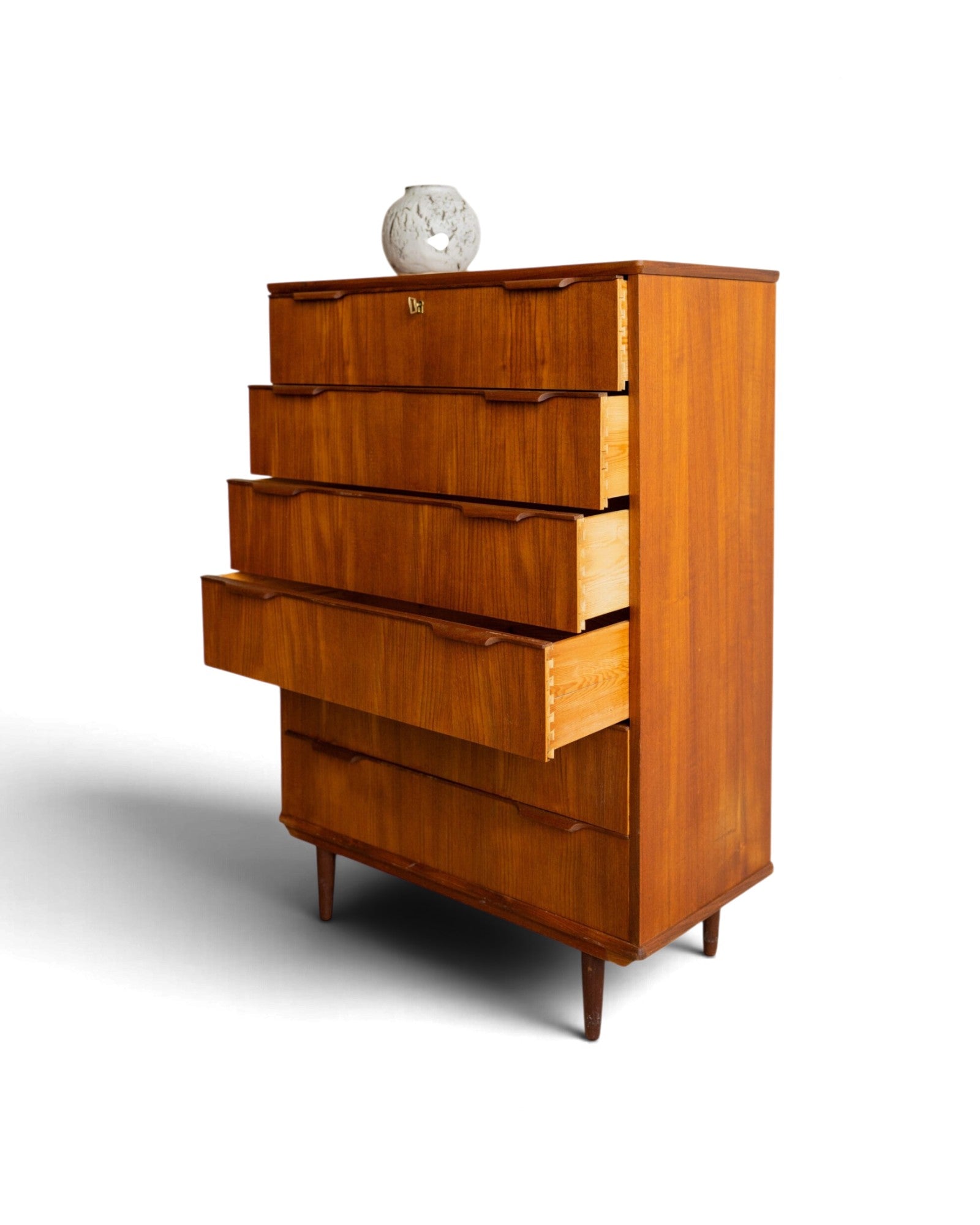 Teak Tallboy Chest of Drawer