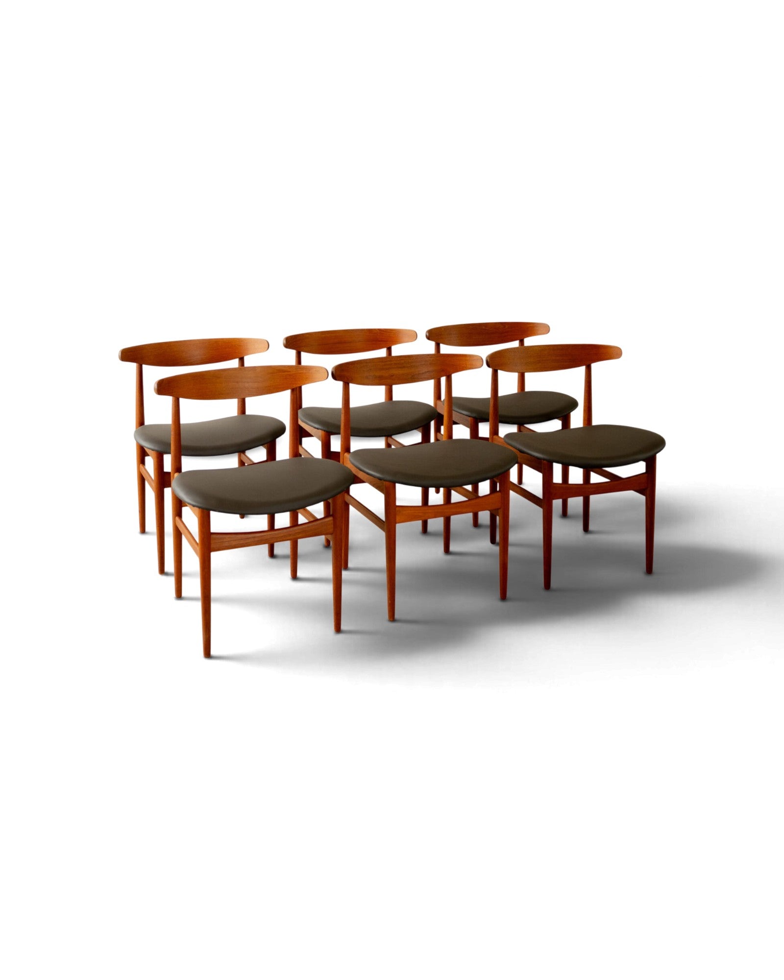 Model 218 Teak Dining Chairs by Poul Hundevad - Set of 6