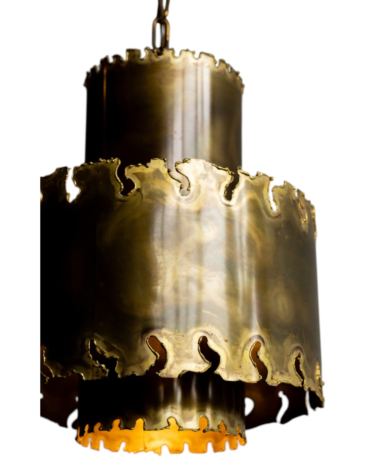 Mid-Century Modern Brutalist Pendant Light by Svend Aage Holm Sørensen