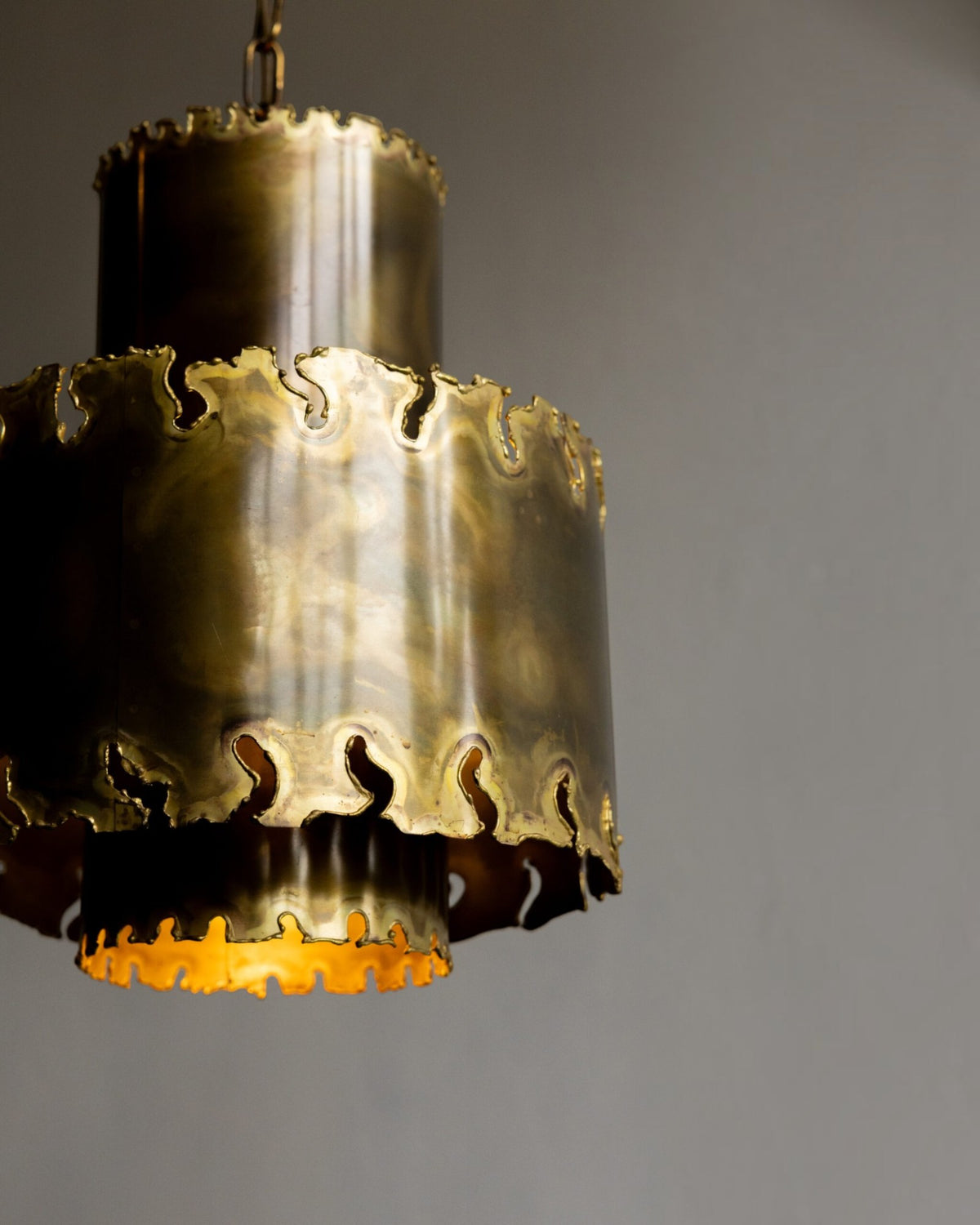 Mid-Century Modern Brutalist Pendant Light by Svend Aage Holm Sørensen