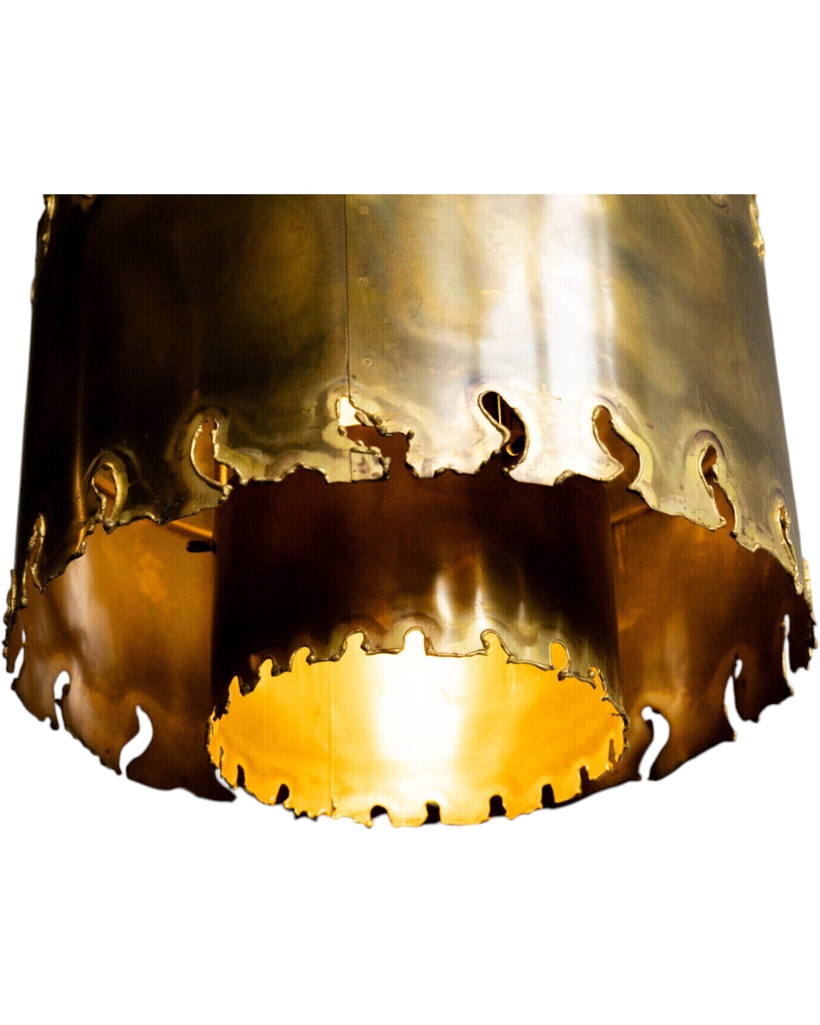 Mid-Century Modern Brutalist Pendant Light by Svend Aage Holm Sørensen