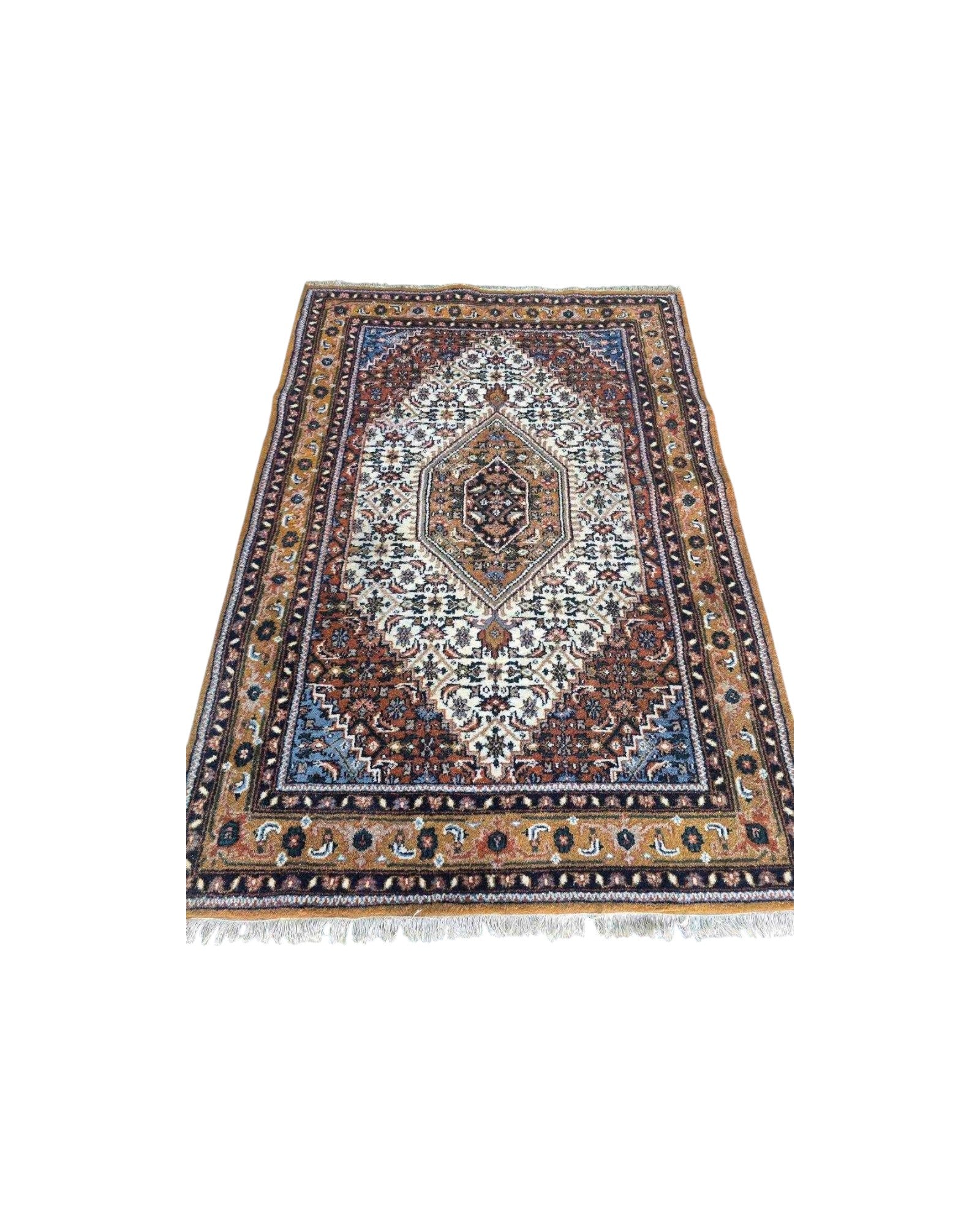 Persian Hexagonal Medallion Wool Rug