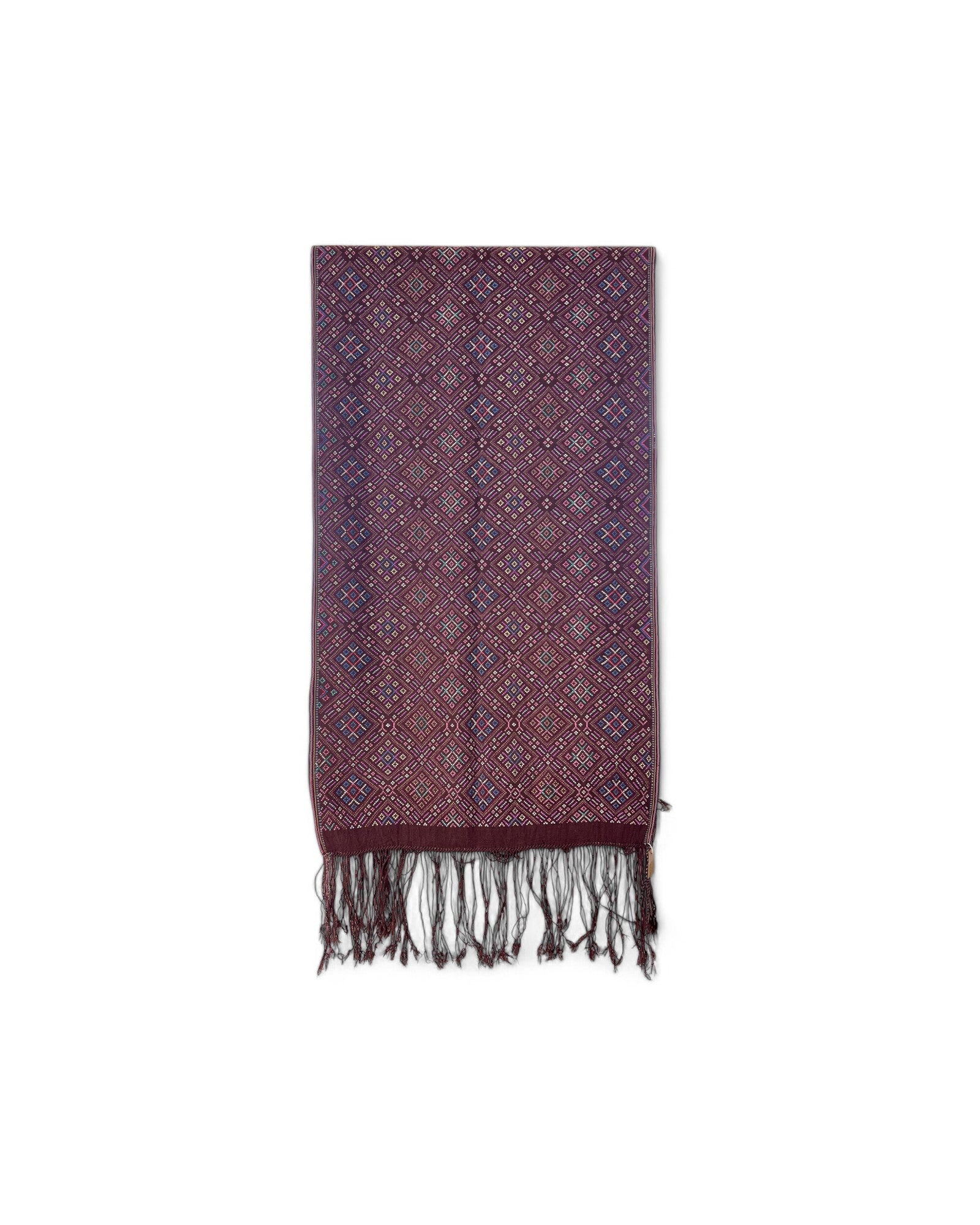 Decorative Table Runner / Wall Tapestry, Woven Waist Loom Technique, Doi Tao