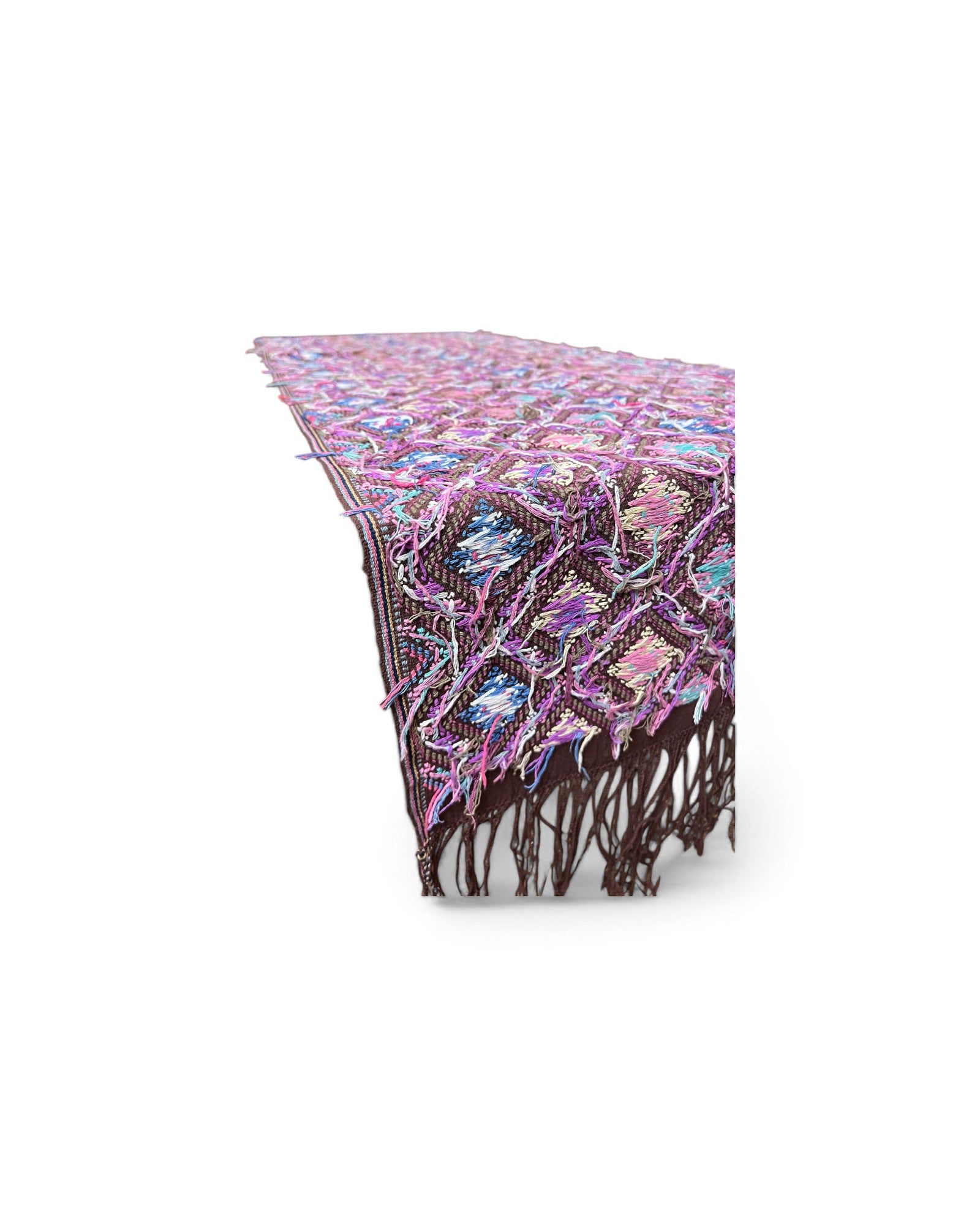Decorative Table Runner / Wall Tapestry, Woven Waist Loom Technique, Doi Tao