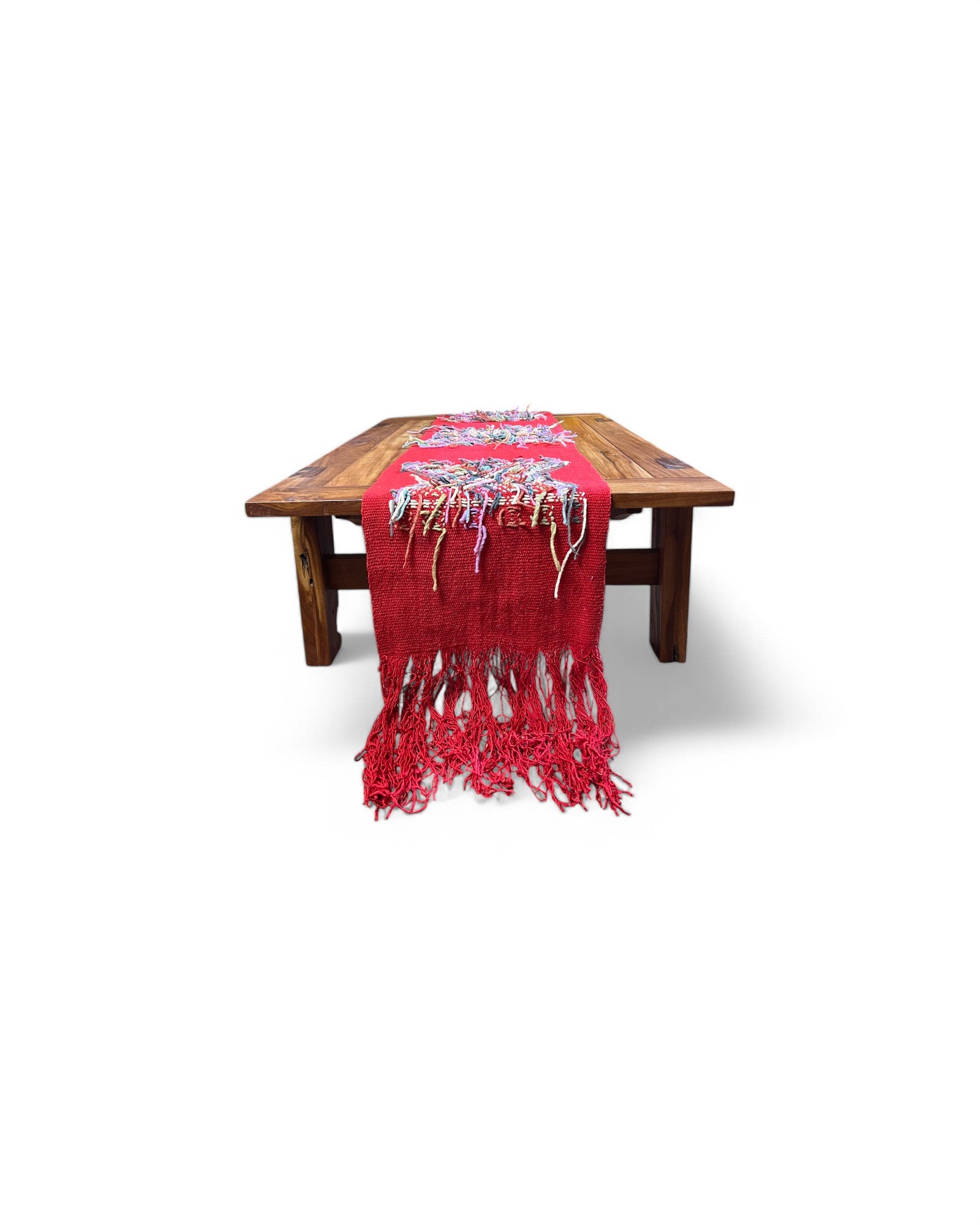Red Decorative Patestry woven from Waist Loom - Red - Surround Living - 11