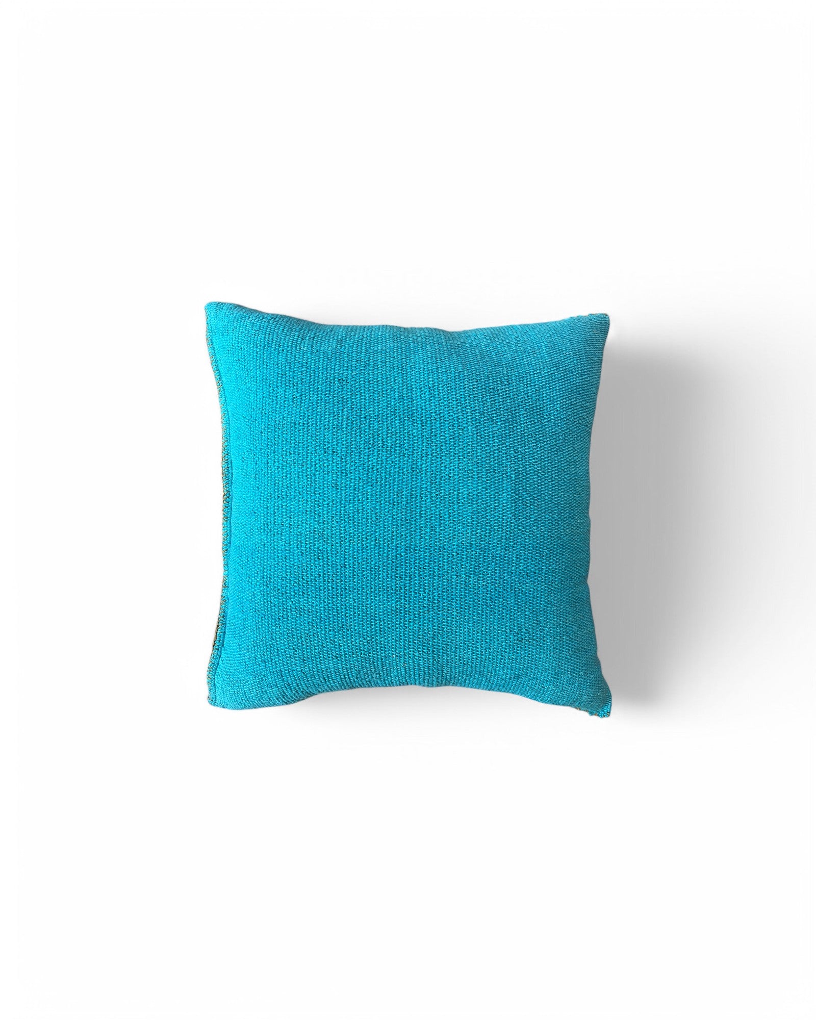 Handwoven Waist Loom Doi Tao Pillow - Blue