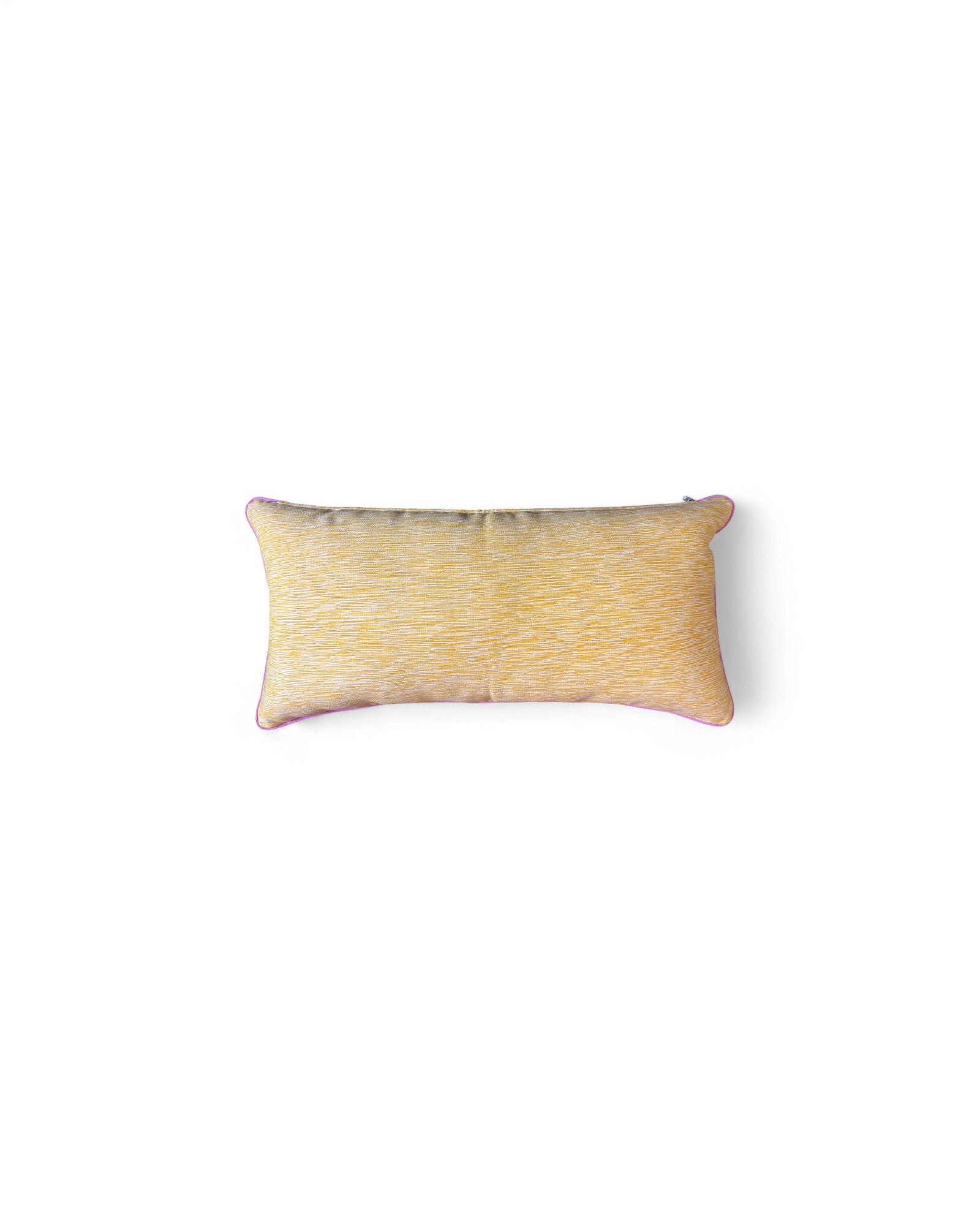 Lumbar Cushion with Karen Hill-Tribe Centrepiece - Yellow & Mangosteen