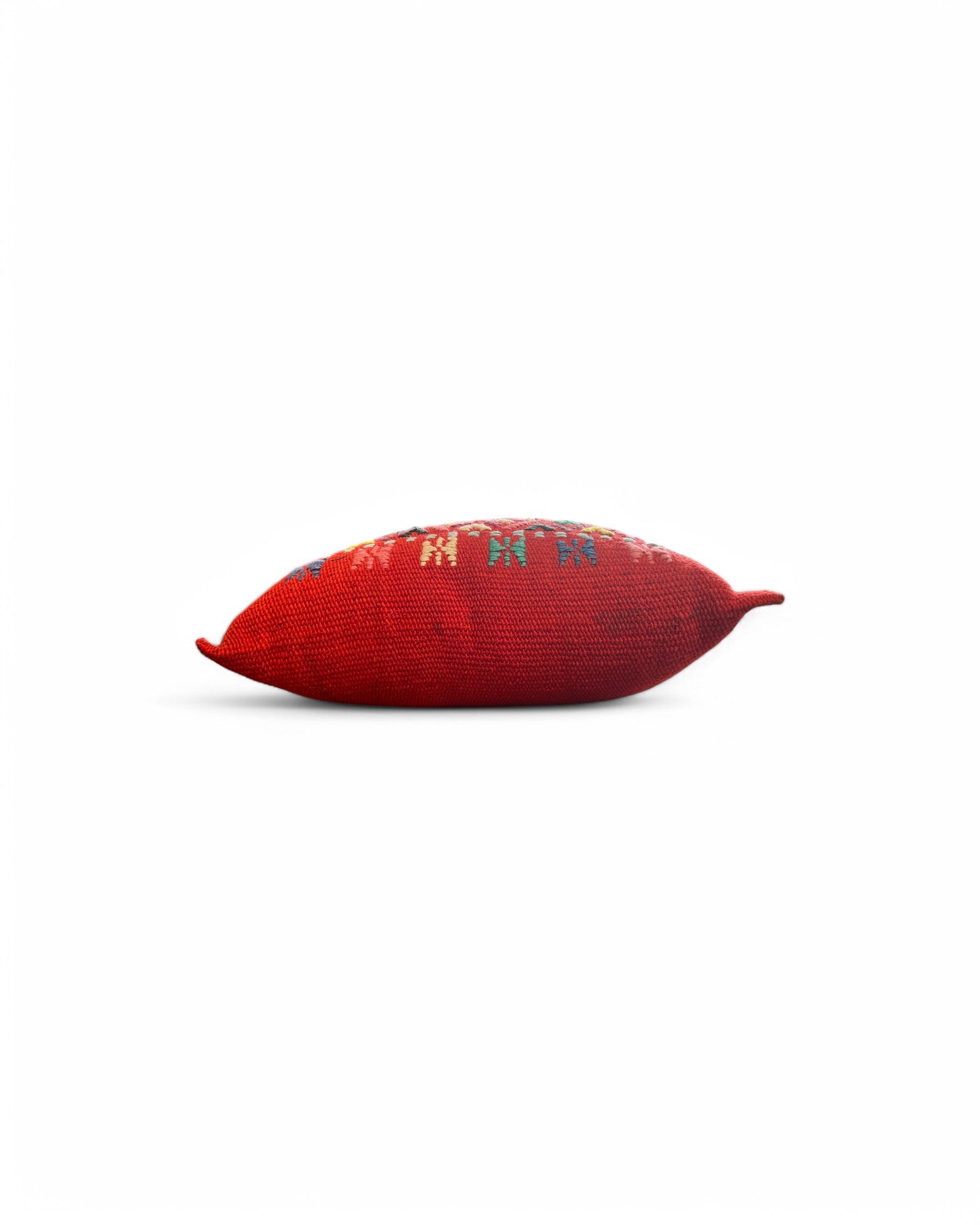 Handwoven Waist Loom Doi Tao Pillow - Red