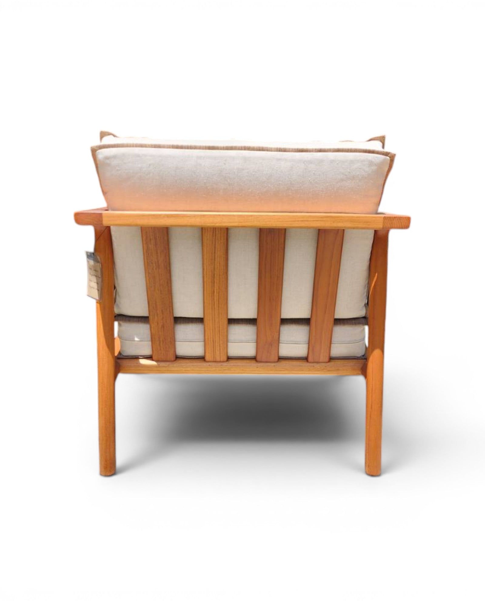 Wheat & Cream Thai Weave Teak Wood Armchair - Surround Living - 14