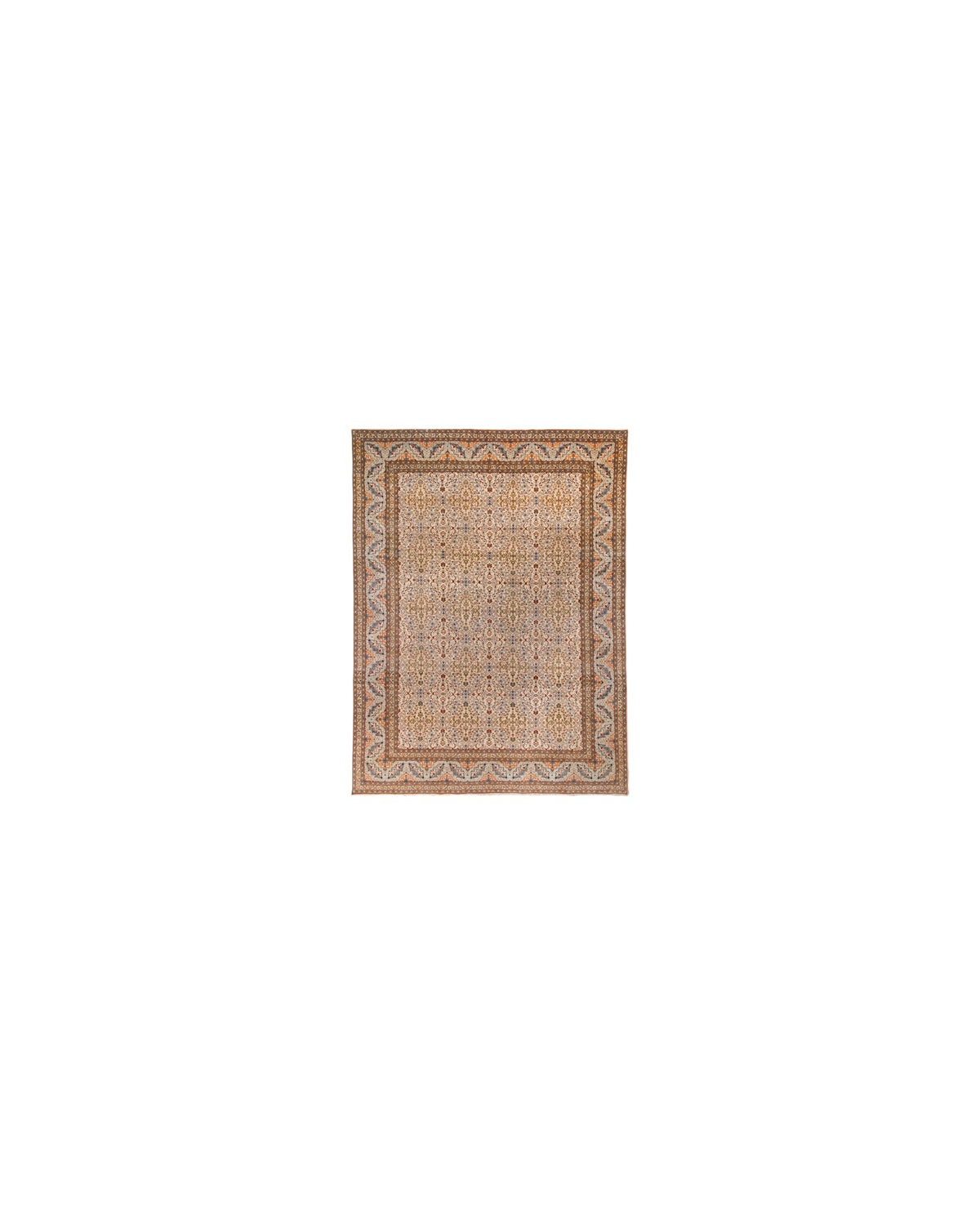 Vintage Persian Carpet – Ivory All-Over Floral | 420 x 300 cm - Surround Living - 1