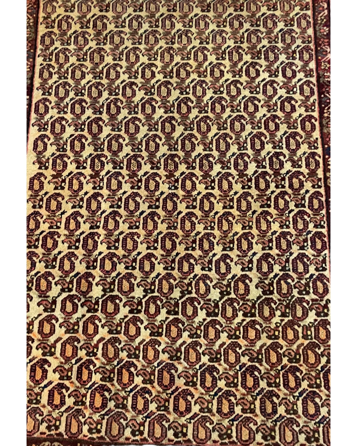 Vintage Persian Tribal Rug – Paisley (Boteh) Design | 140 x 110cm