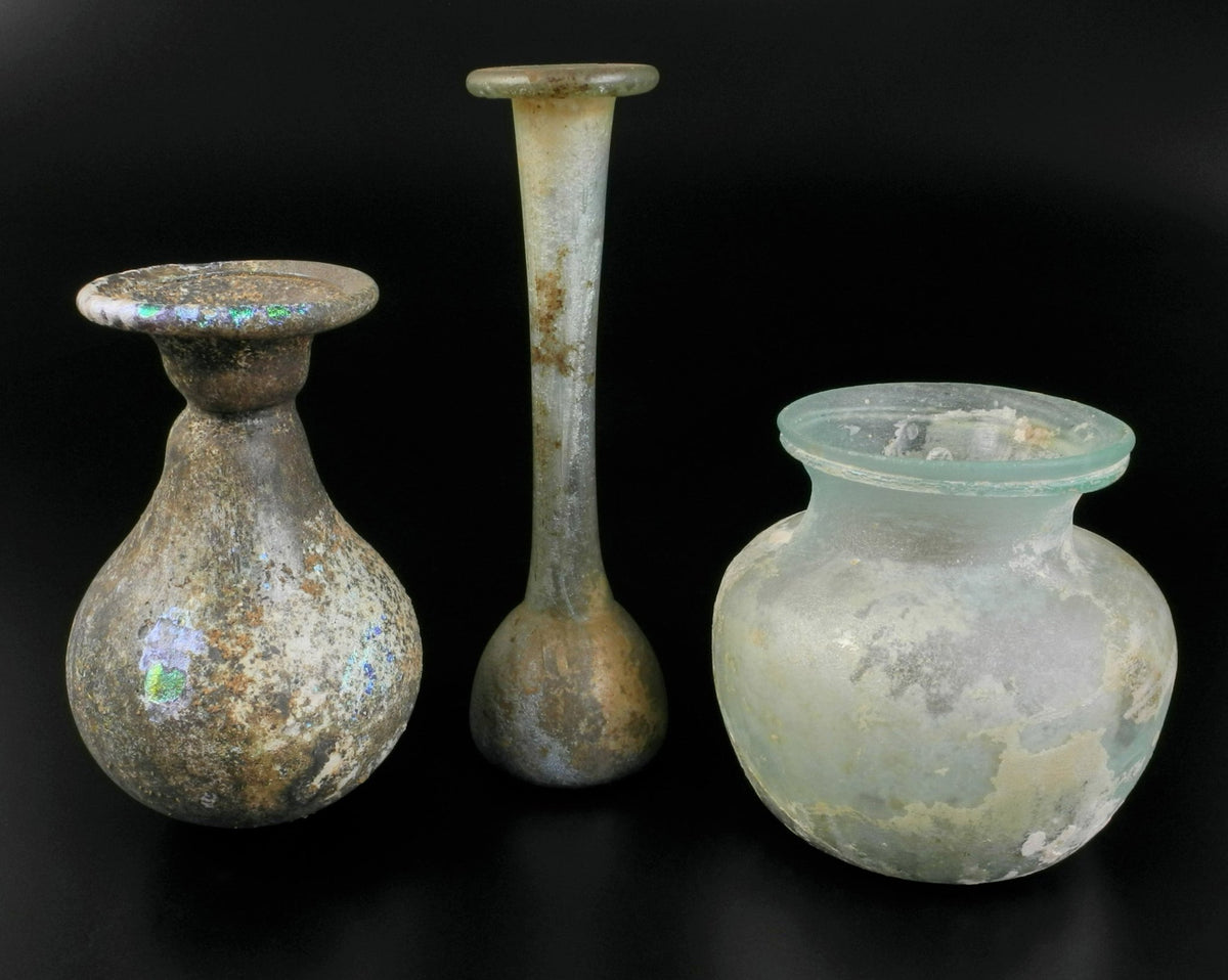 Collection of Roman Glass Flasks - Surround Living - 11