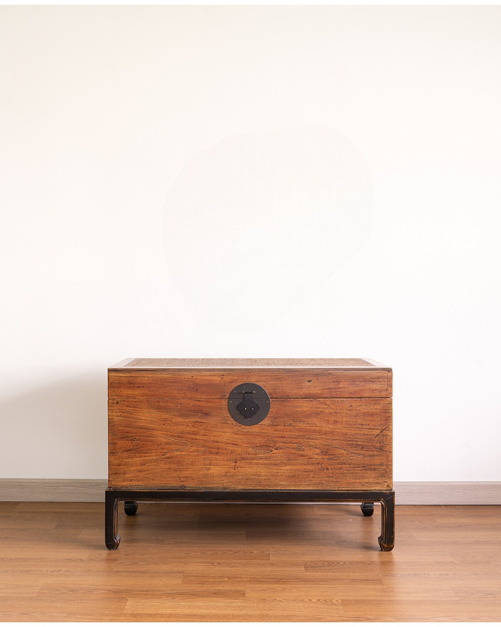 Antique Elm Chest with Stand
