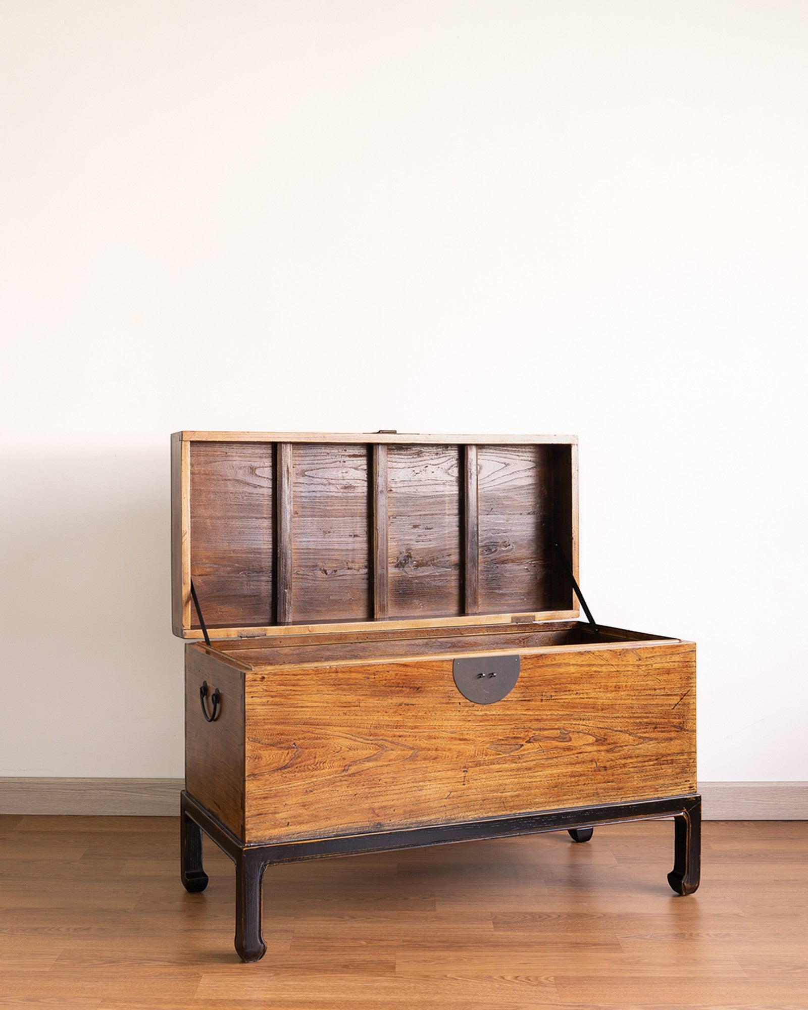 Antique Elm Chest with Stand