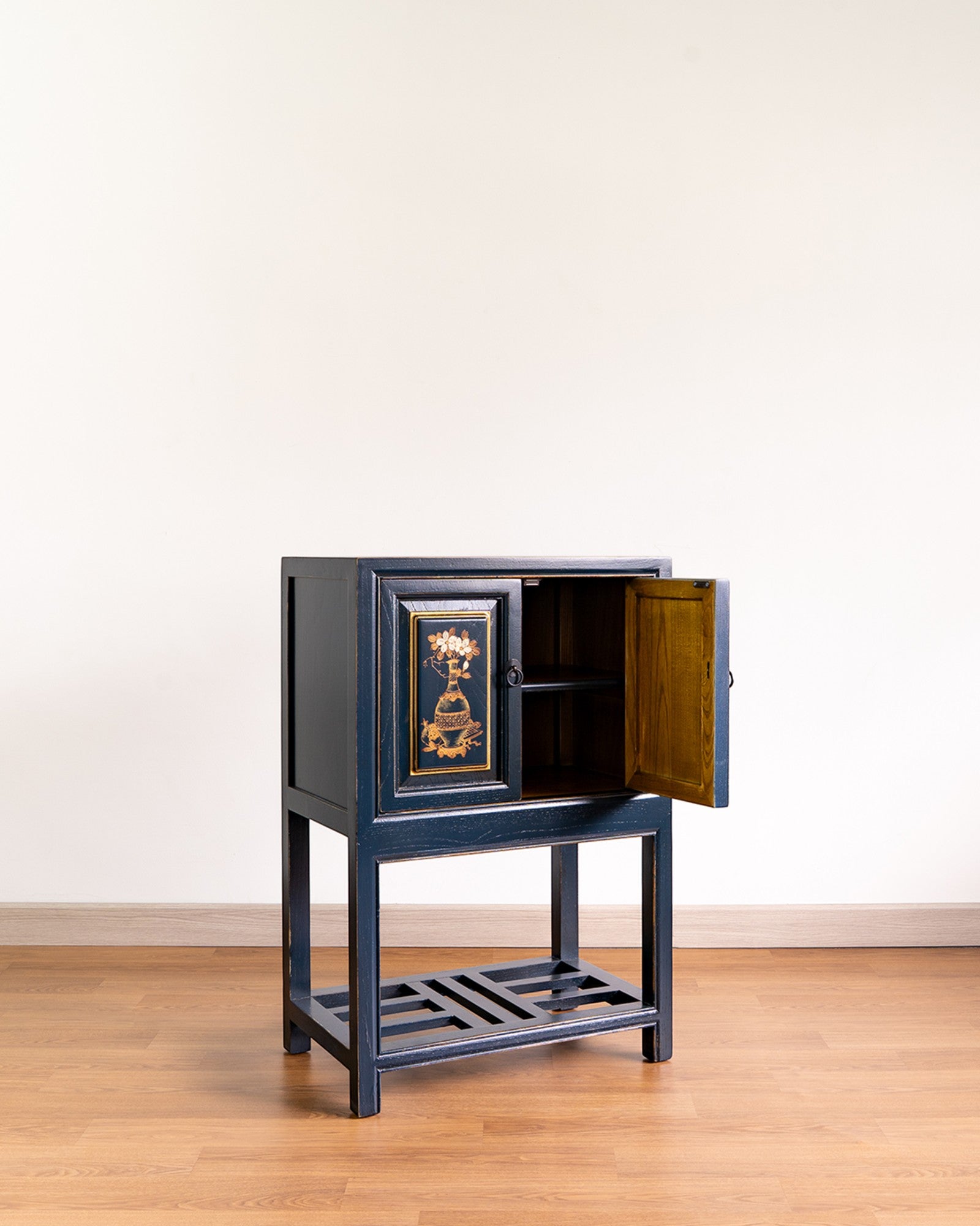 Hand-Painted Eastern Heritage Cabinet - Reproduction