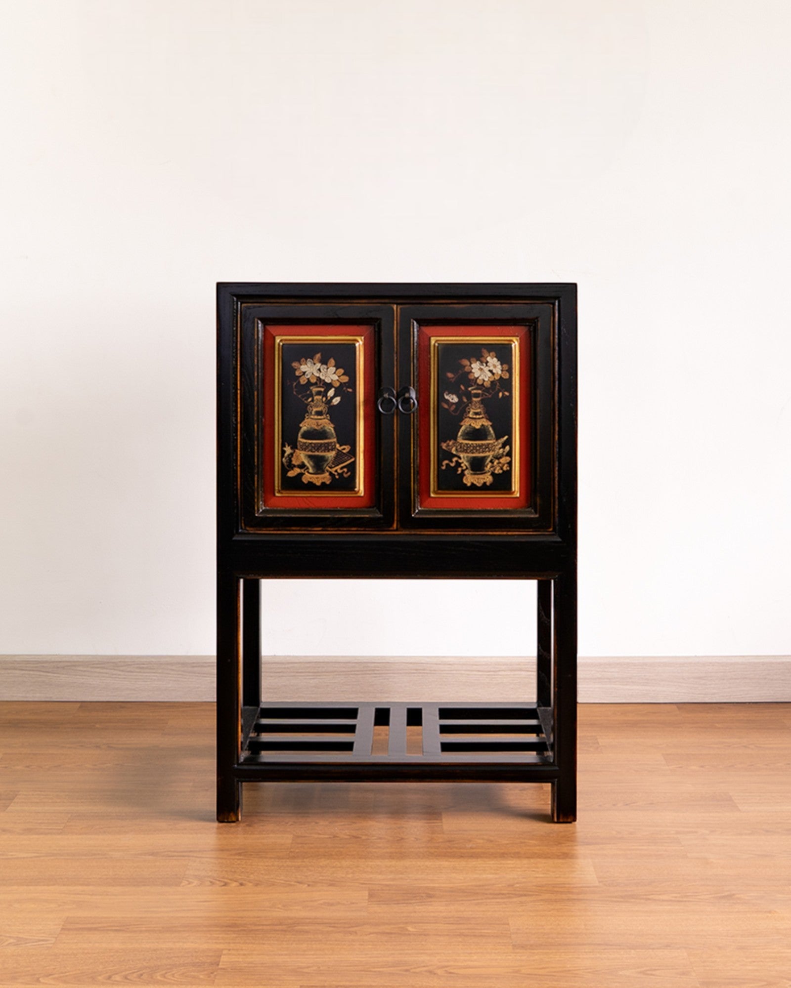 Hand-Painted Eastern Heritage Cabinet - Reproduction
