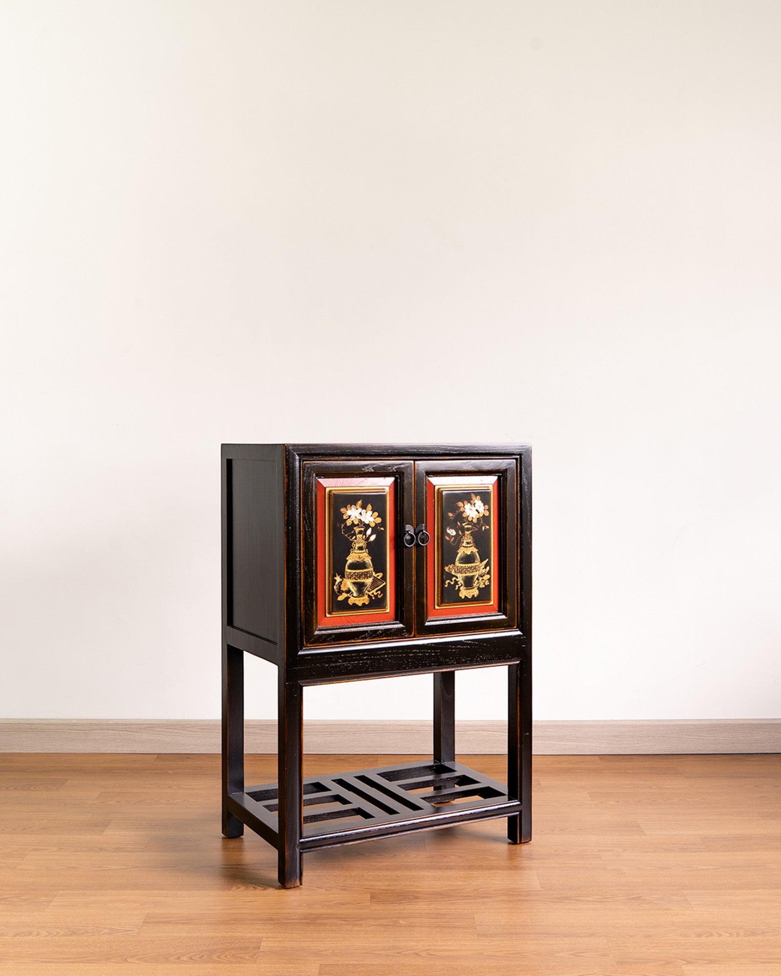 Hand-Painted Eastern Heritage Cabinet - Reproduction