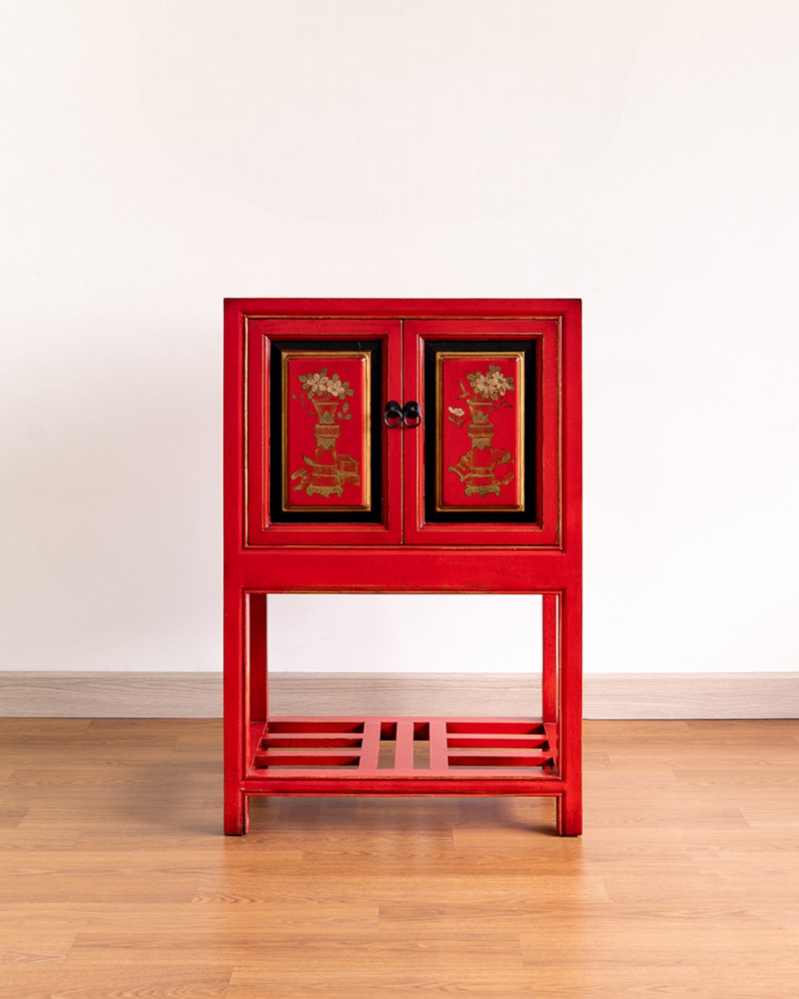 Hand-Painted Eastern Heritage Cabinet - Reproduction