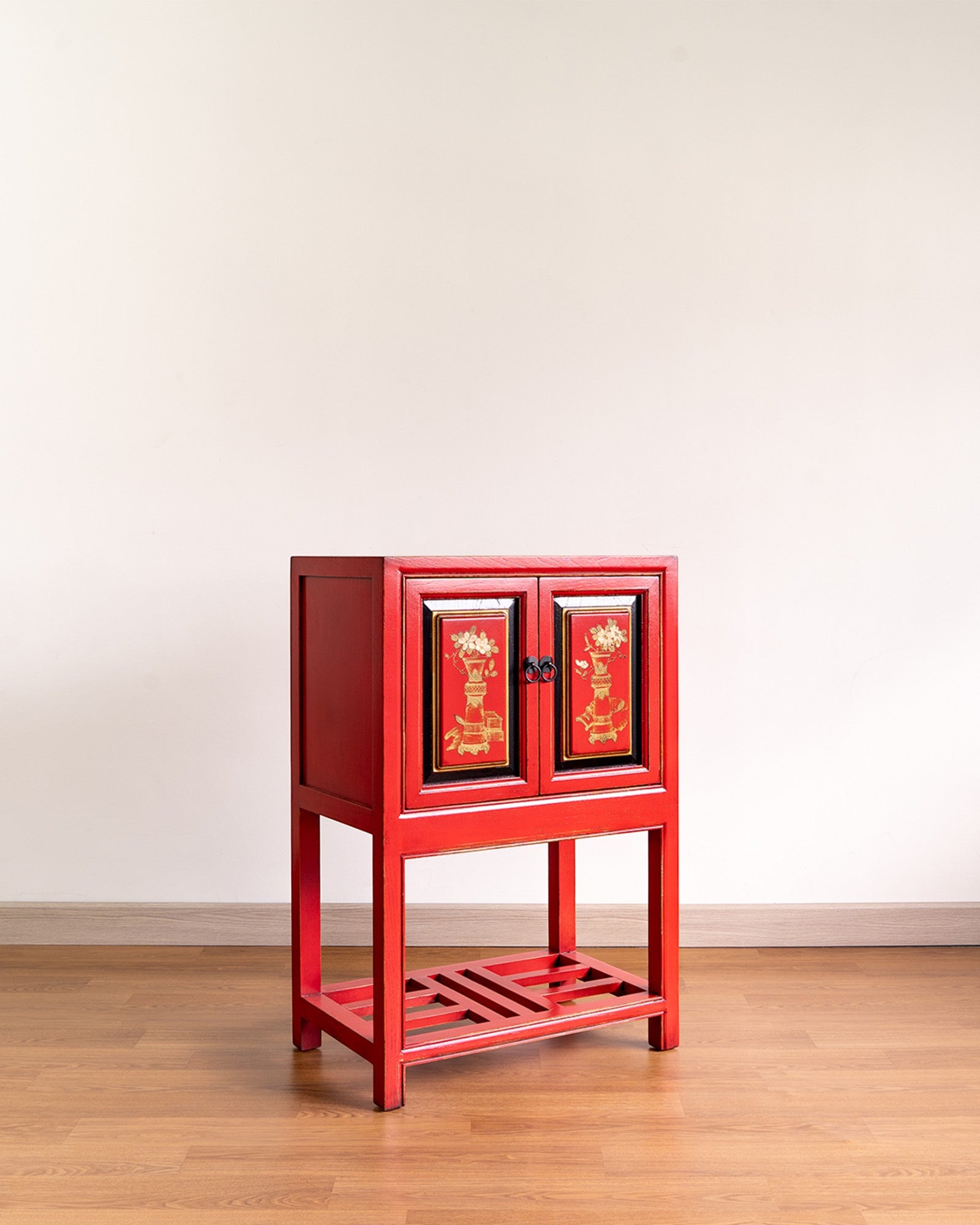 Hand-Painted Eastern Heritage Cabinet - Reproduction